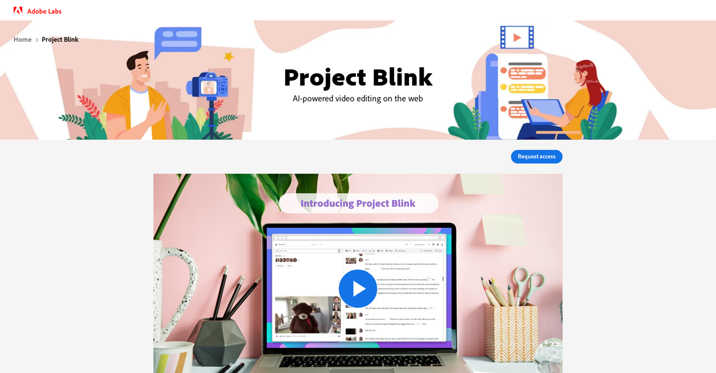 Project Blink website