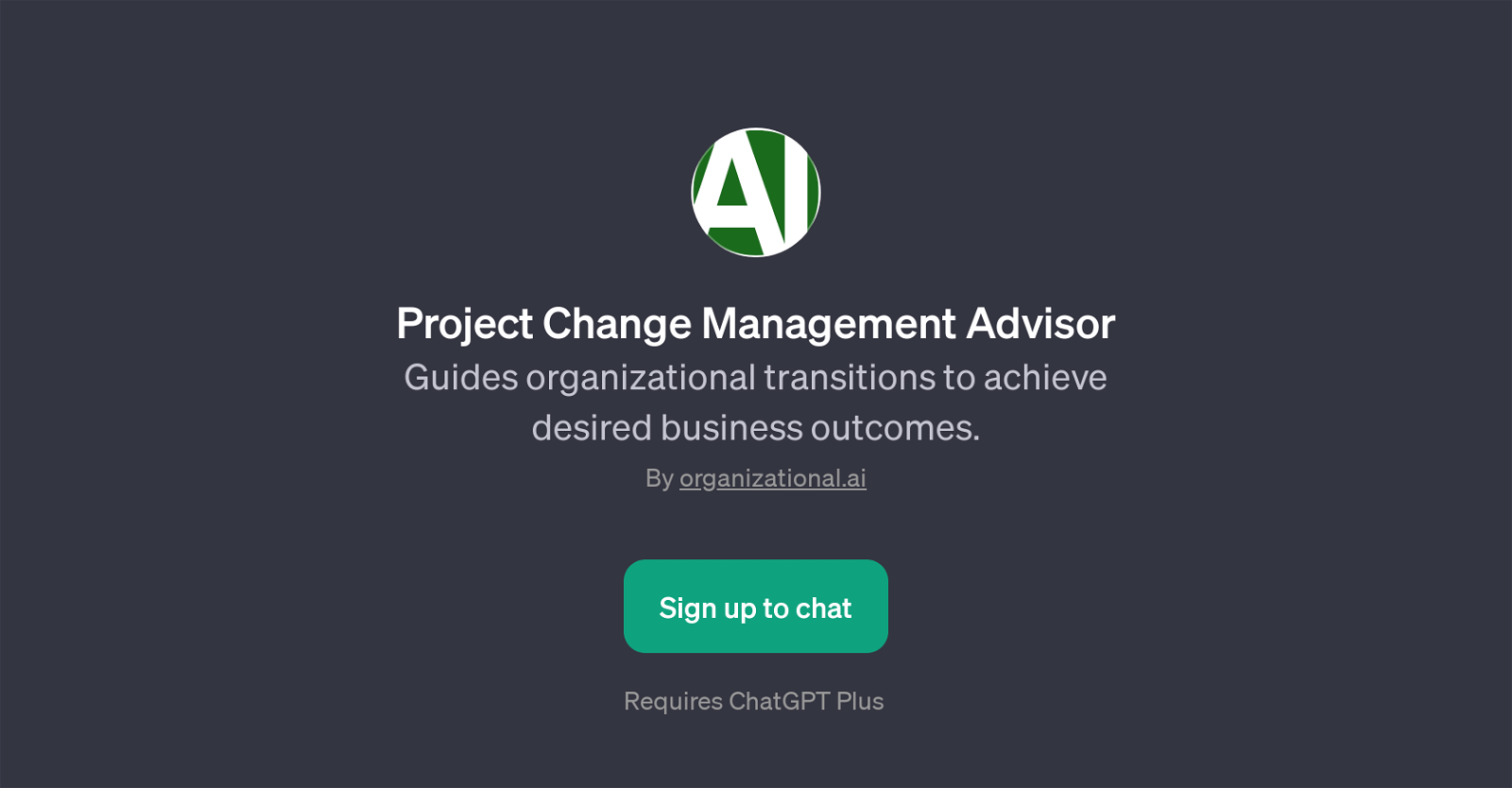 Project Change Management Advisor website