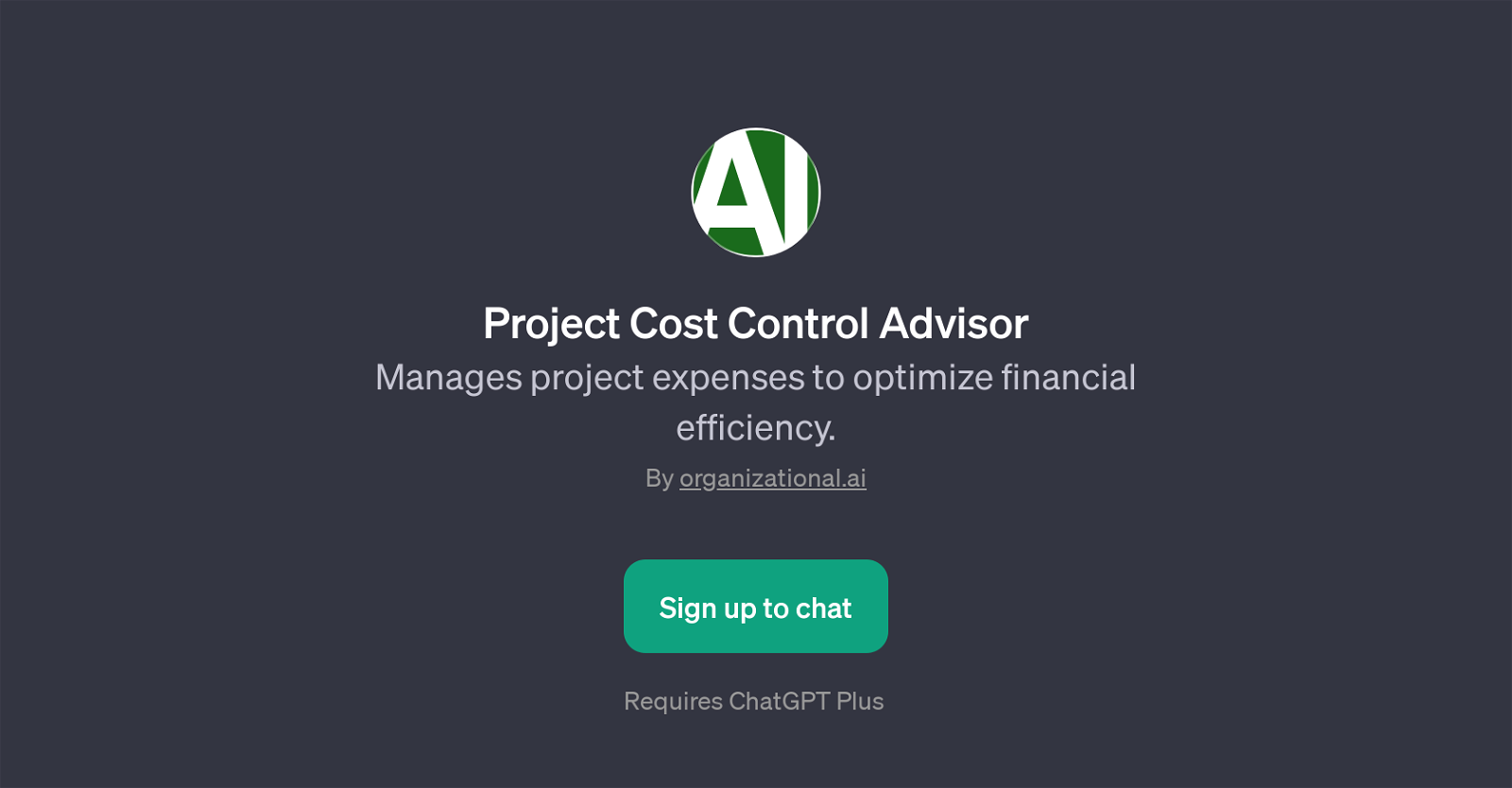 Project Cost Control Advisor website