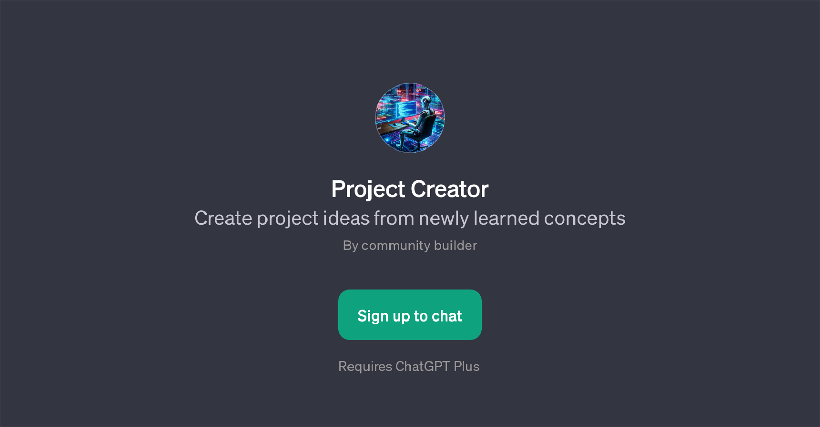 Project Creator website