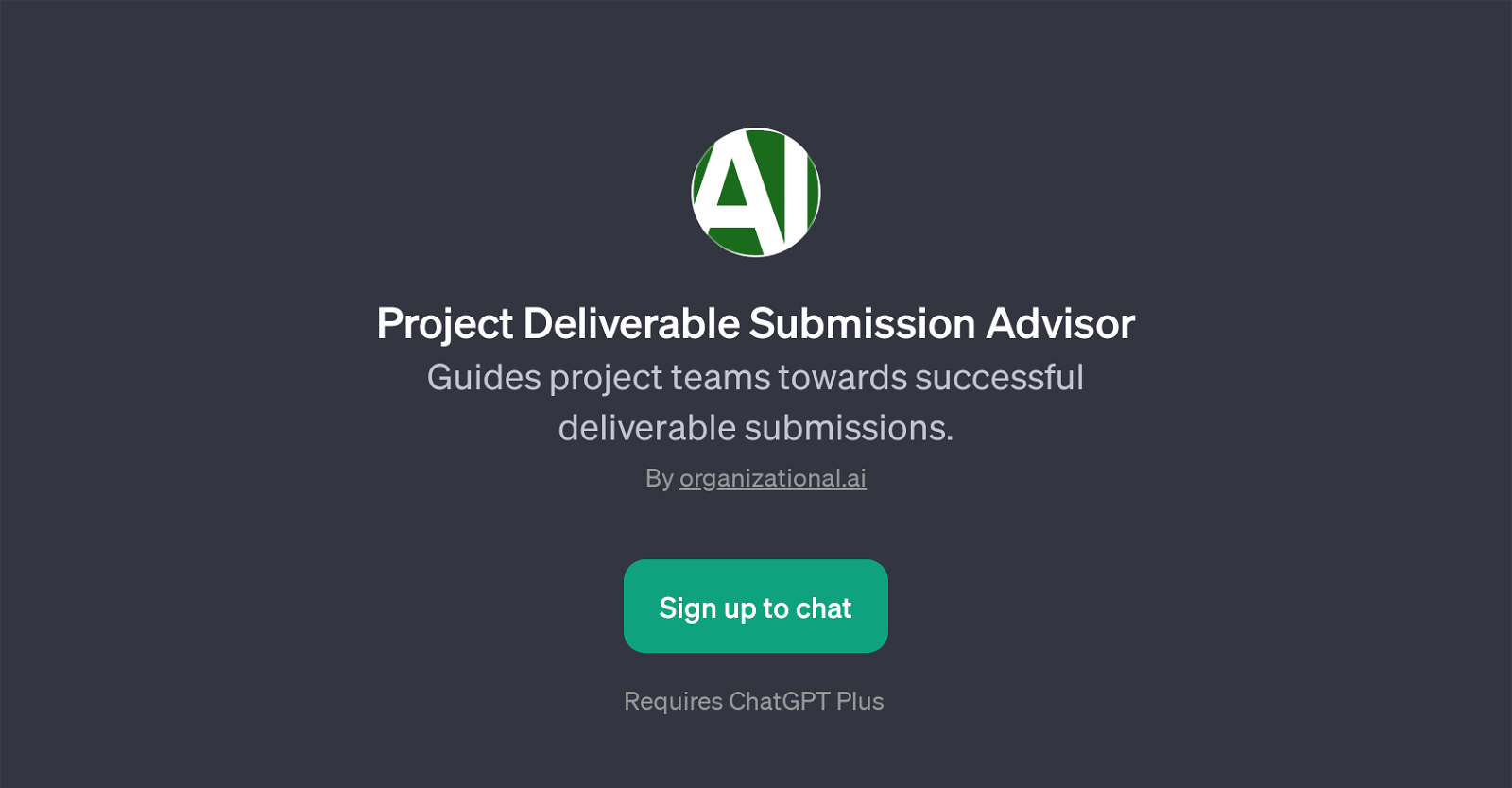 Project Deliverable Submission Advisor website