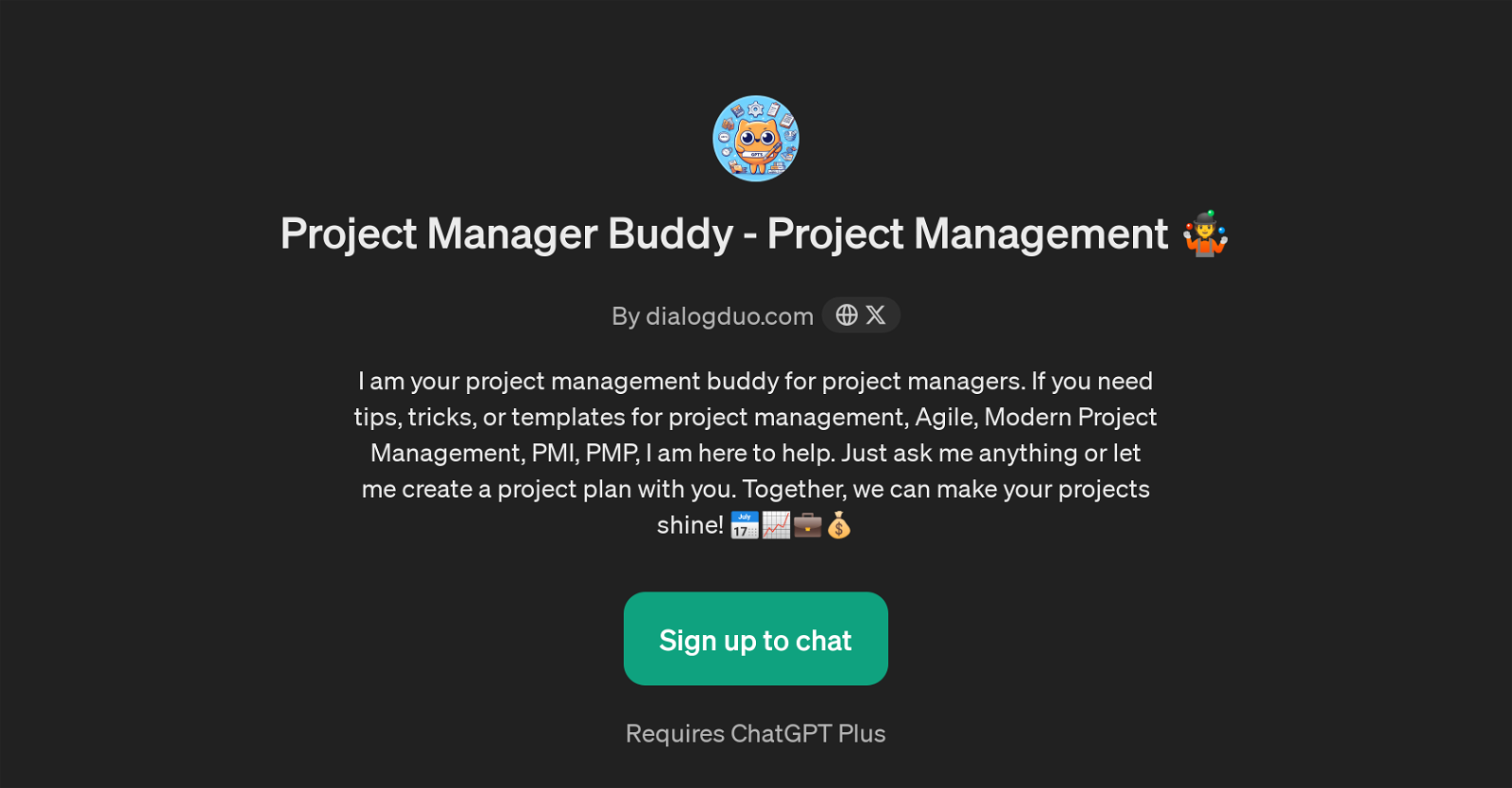 Project Manager Buddy website