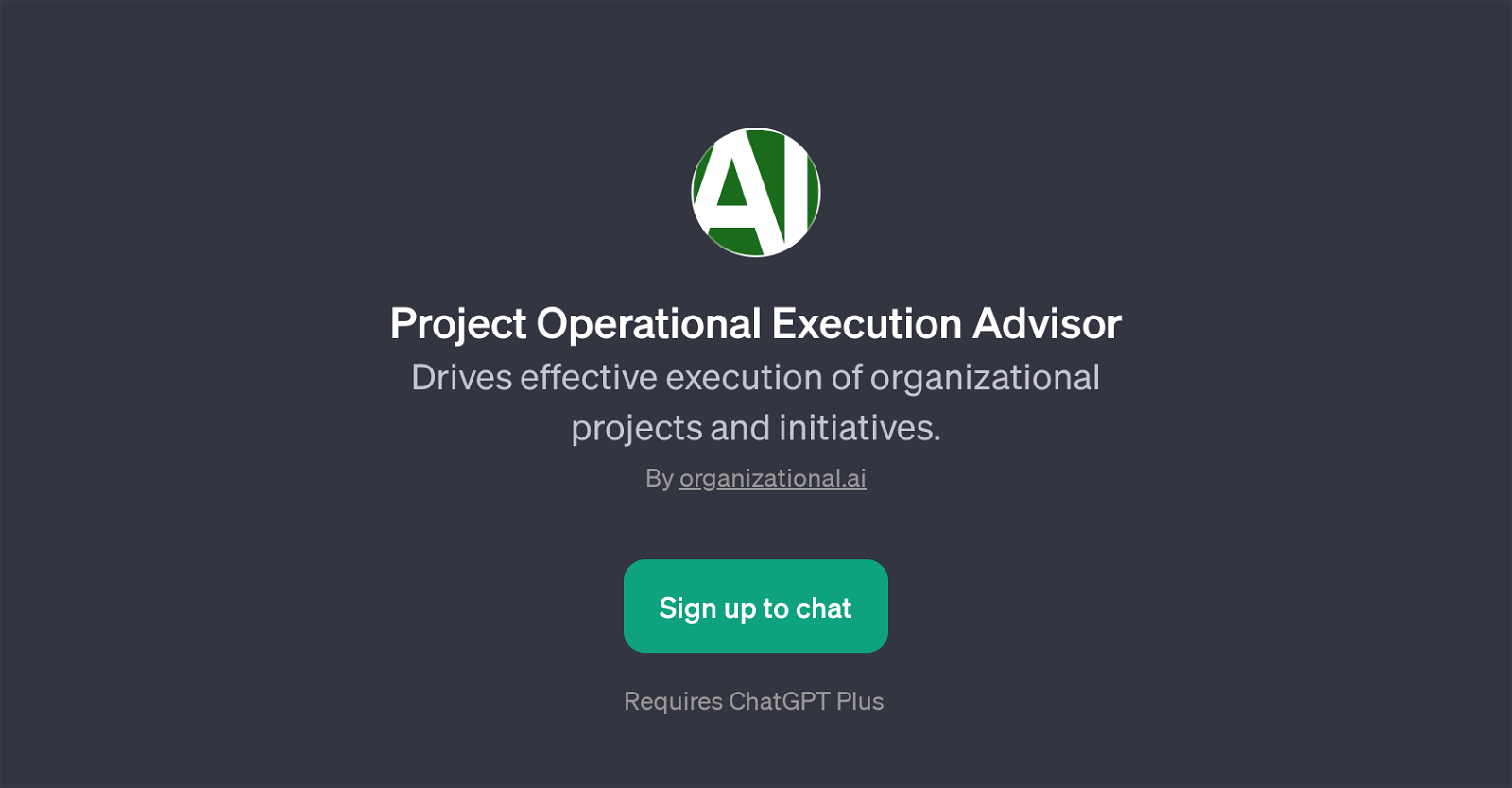 Project Operational Execution Advisor website