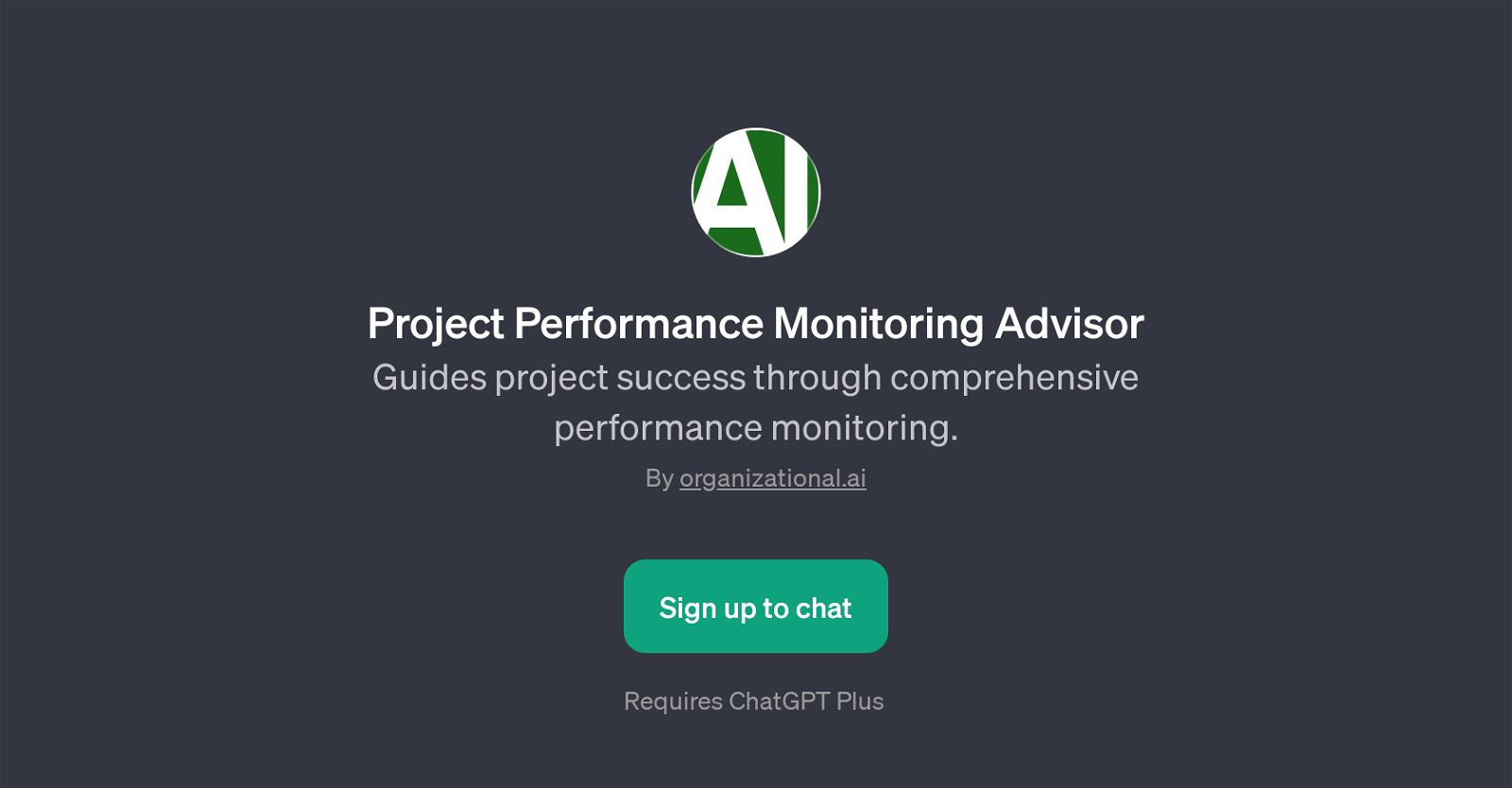 Project Performance Monitoring Advisor website