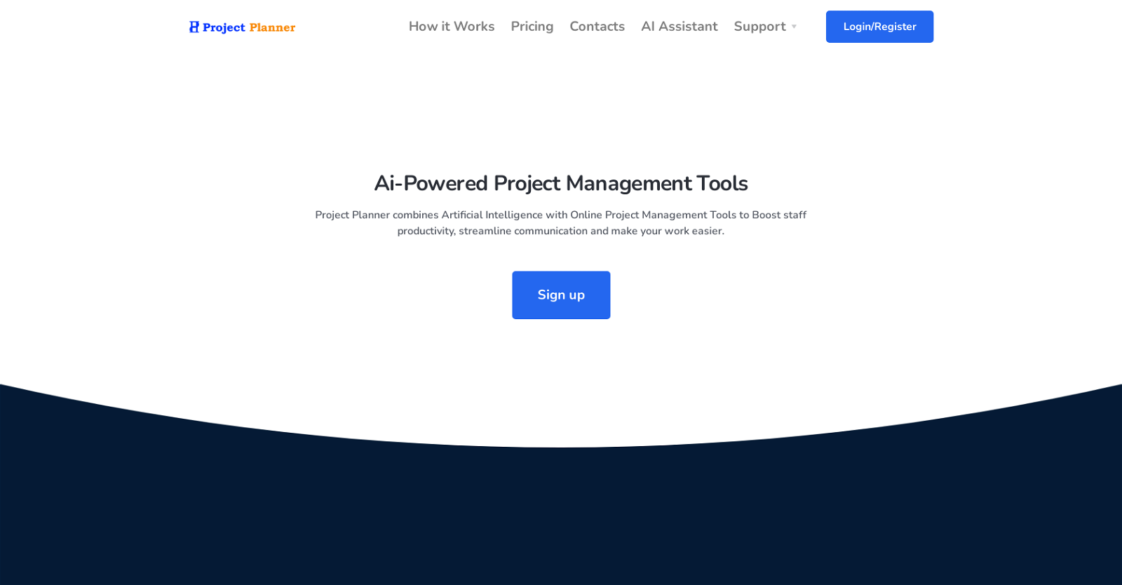 Project Planner website