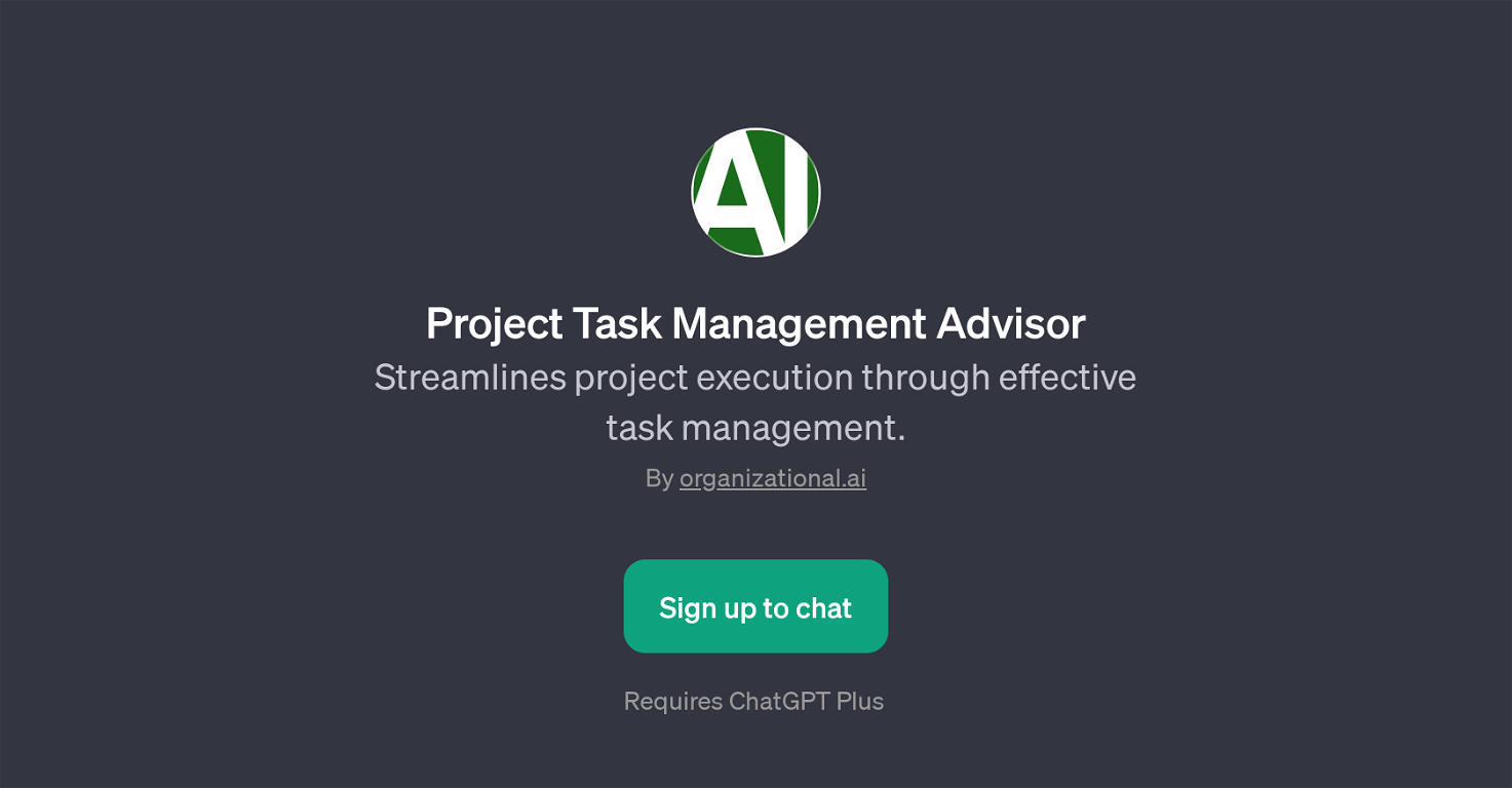 Project Task Management Advisor website