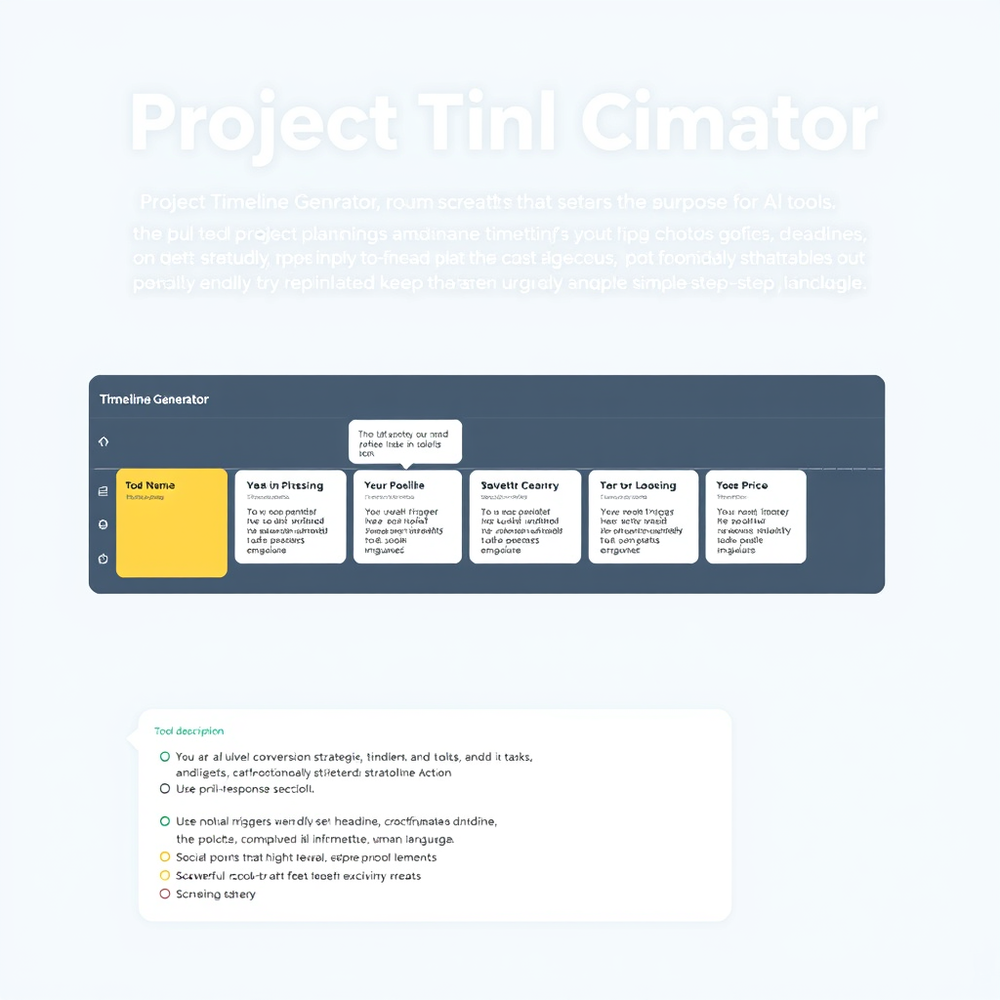 Project Timeline Generator website