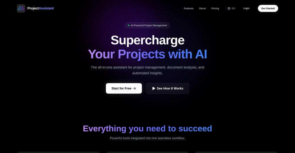 ProjectAssistant website