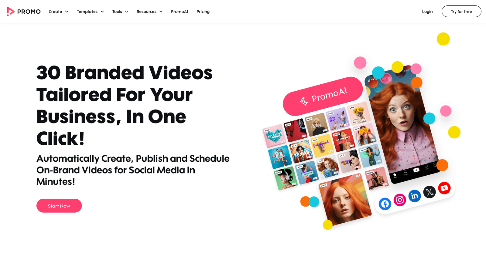 PromoAI Content Planner website