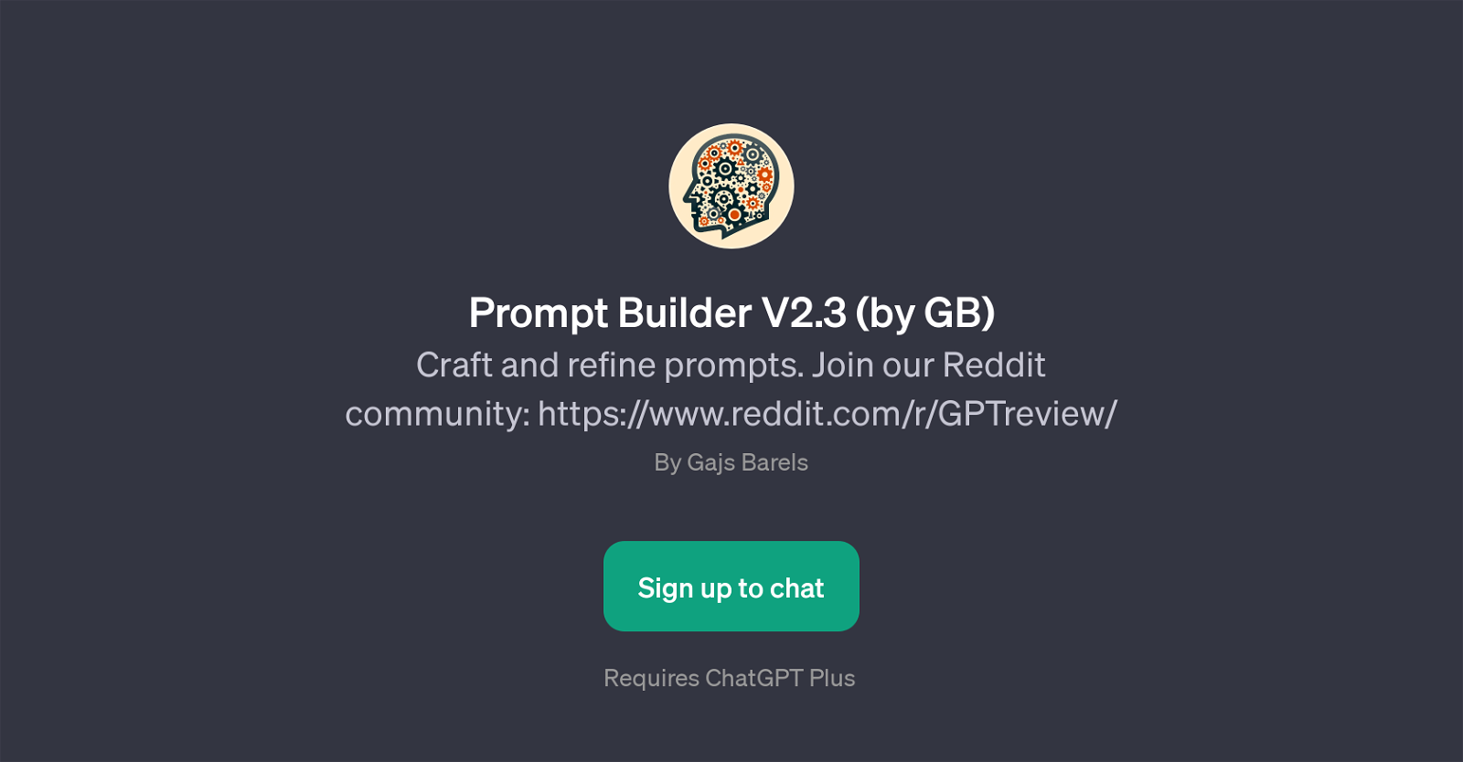 Prompt Builder V2.3 (by GB) website