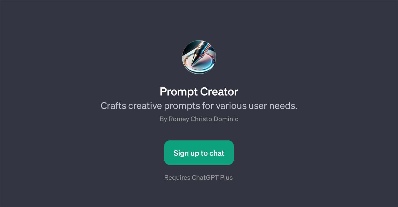 Prompt Creator website