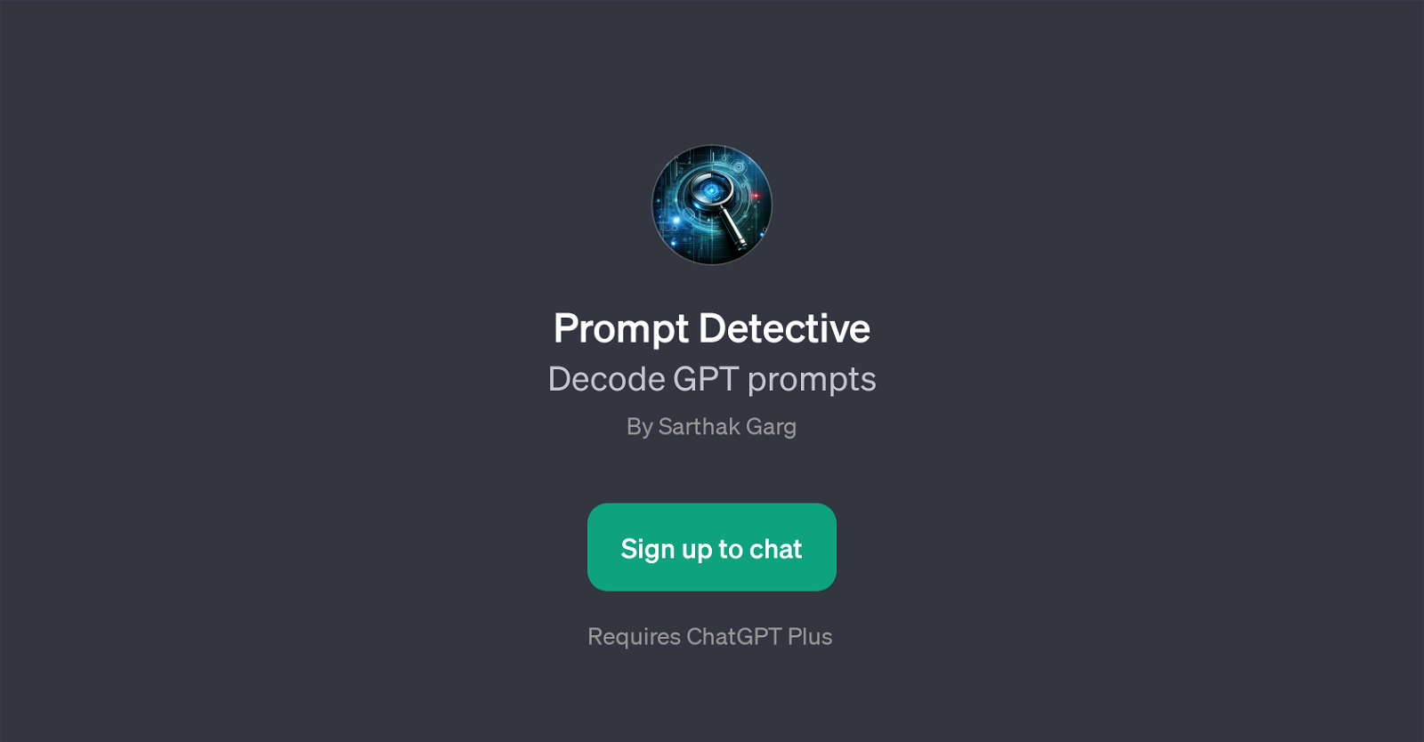 Prompt Detective website