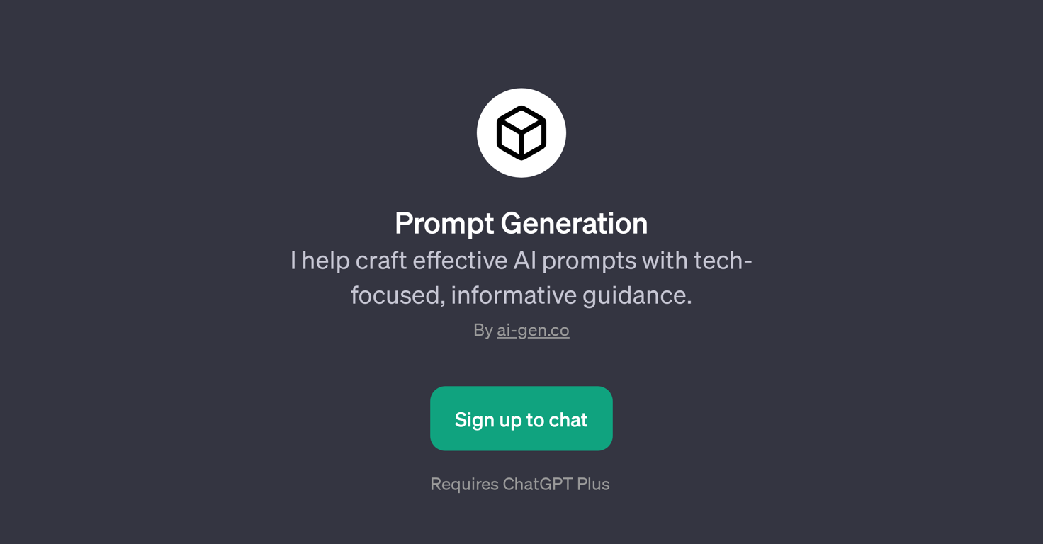 Prompt Generation website