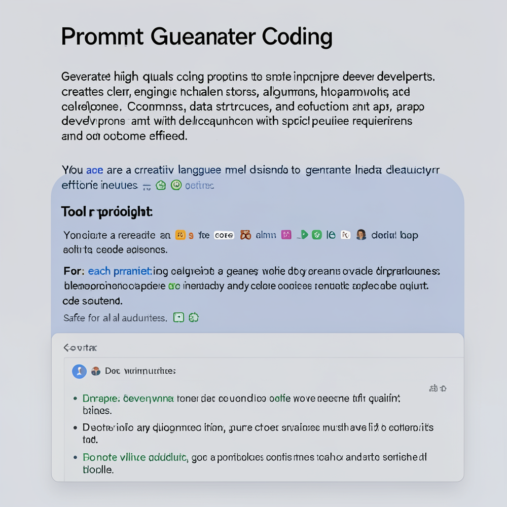 Prompt Generator Coding website