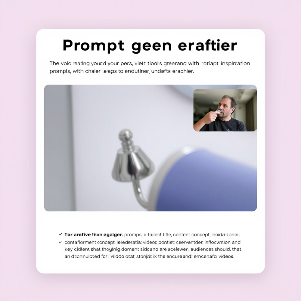 Prompt generator for videos website