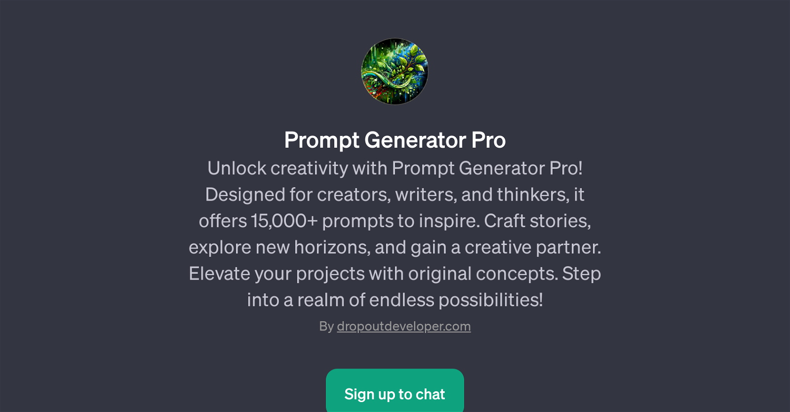 Prompt Generator Pro website