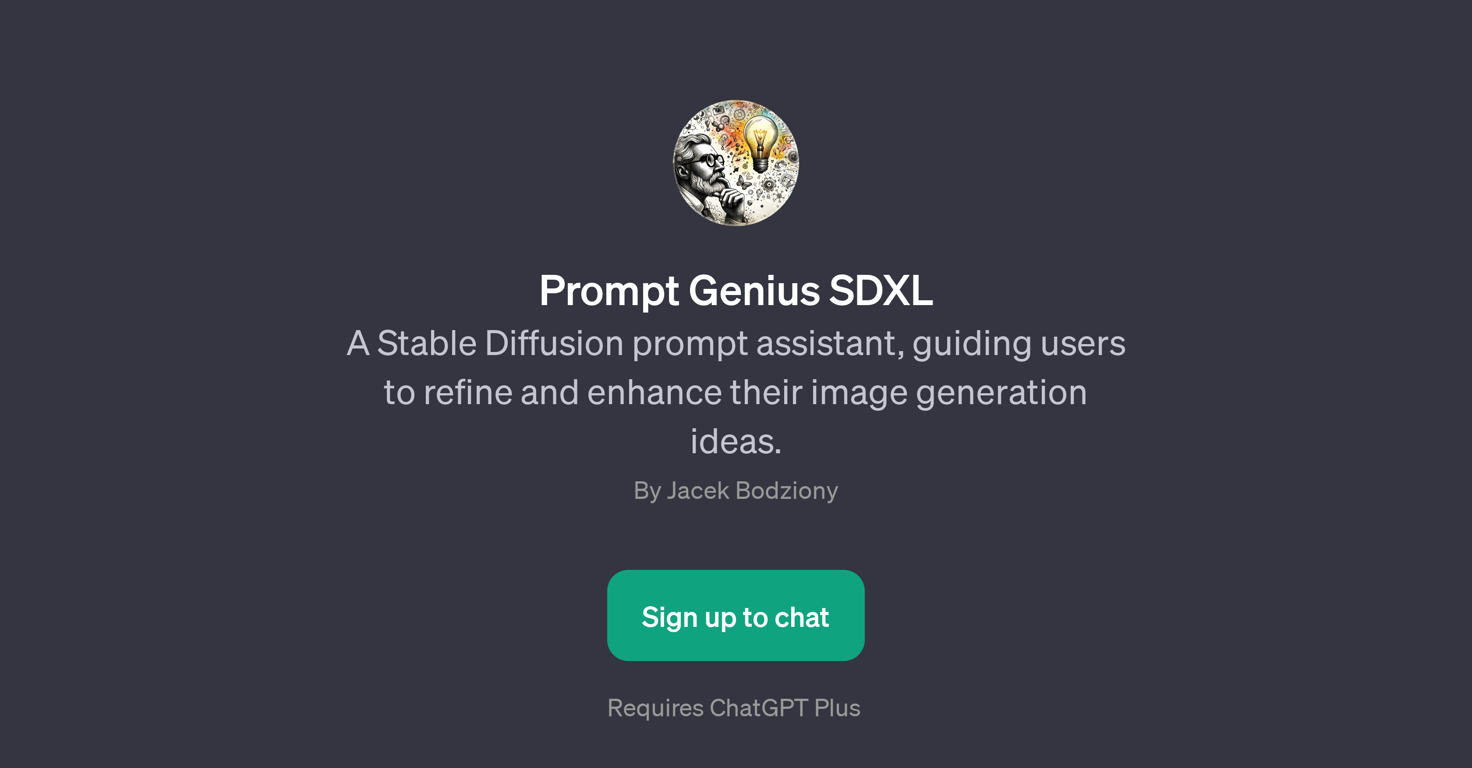 Prompt Genius SDXL website