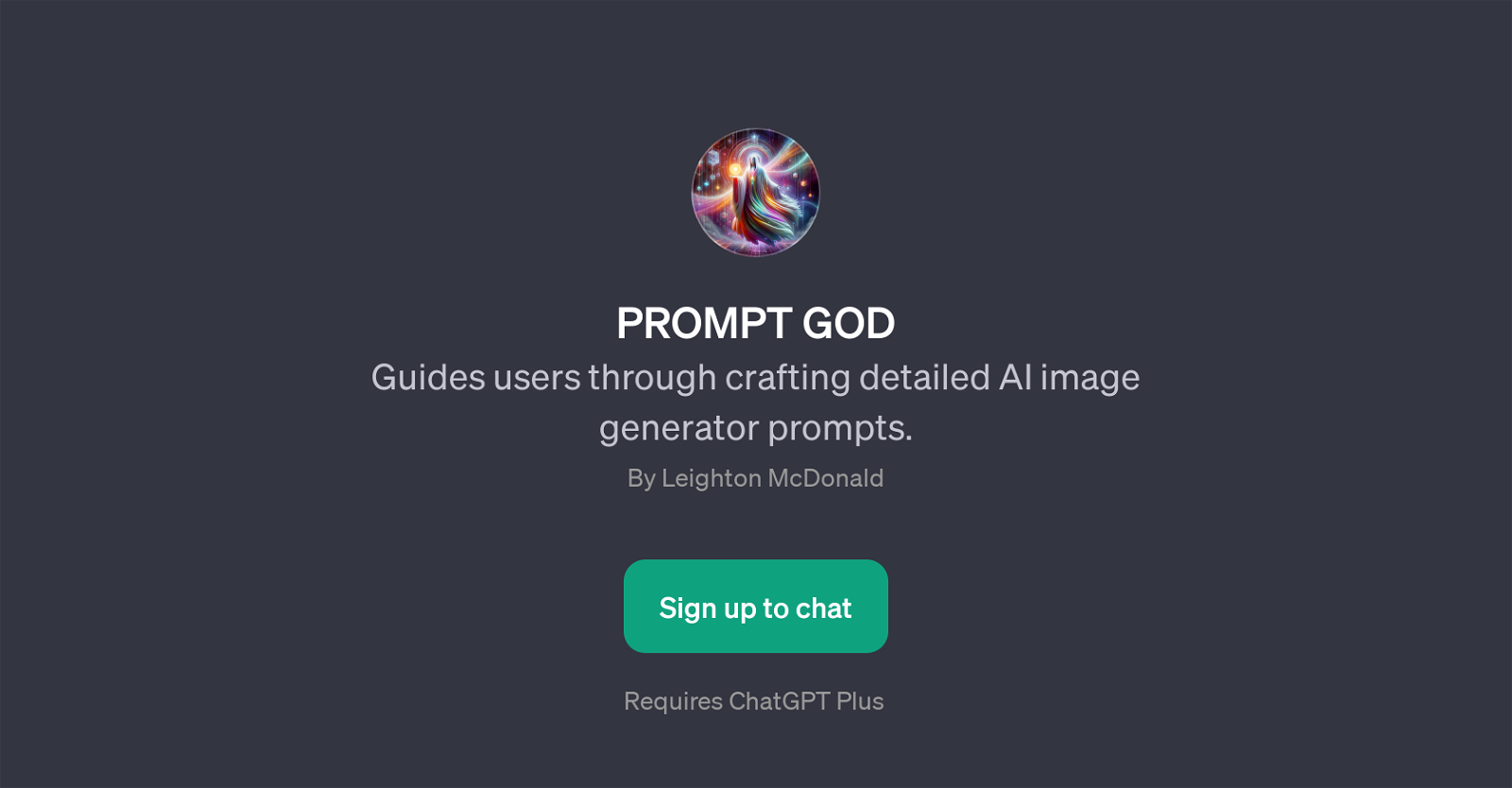PROMPT GOD website