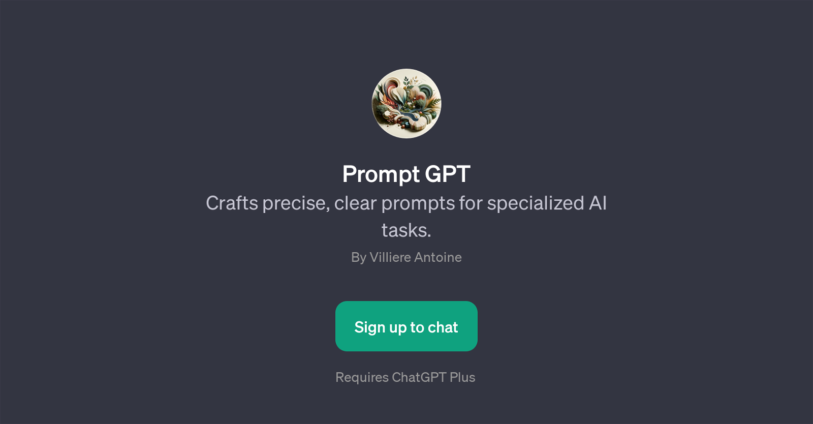 Prompt GPT website