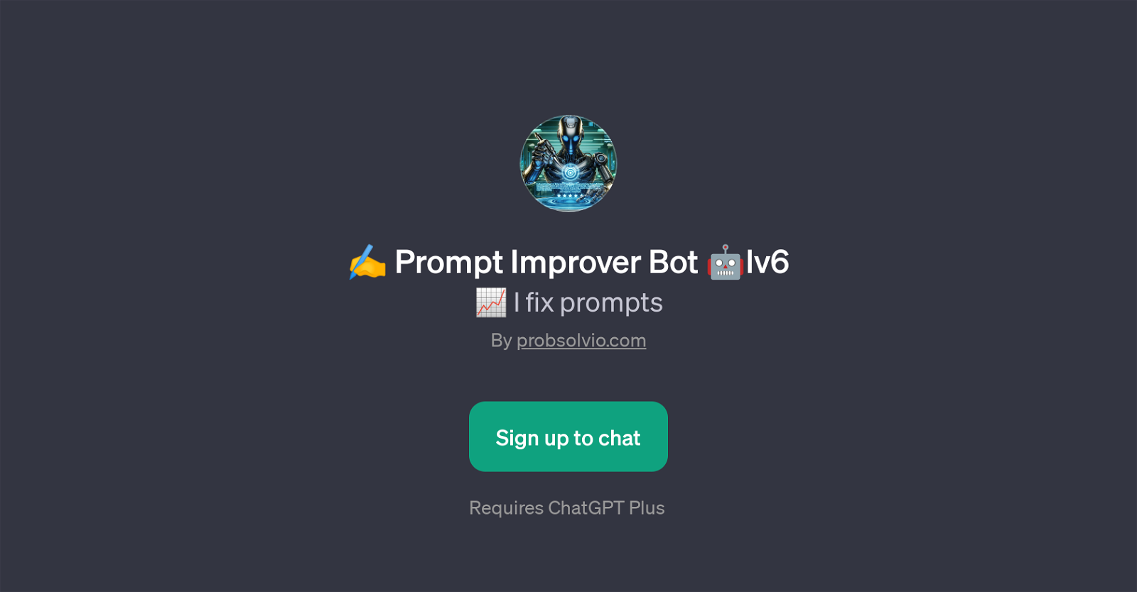 Prompt Improver Bot Lv6 website