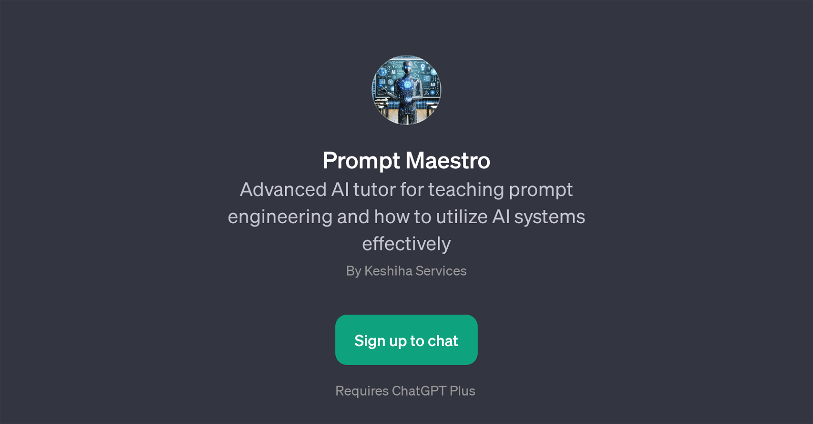 Prompt Maestro website