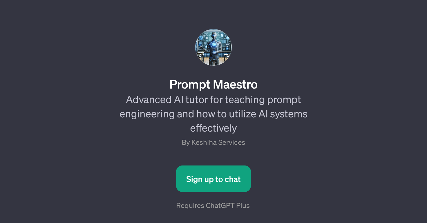 Prompt Maestro website
