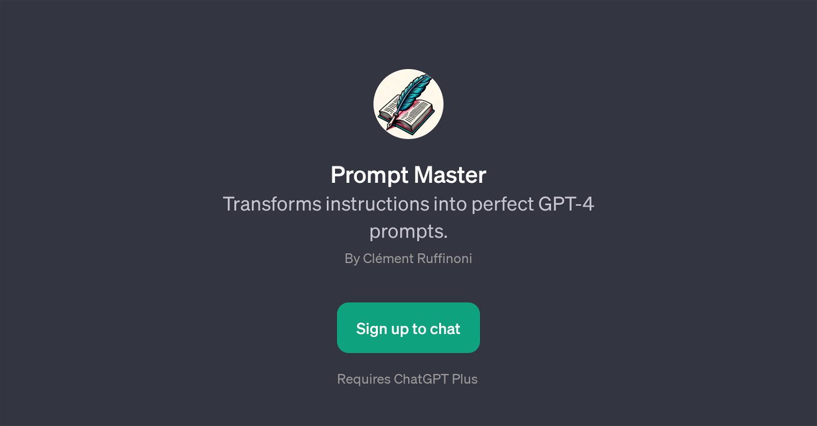 Prompt Master website