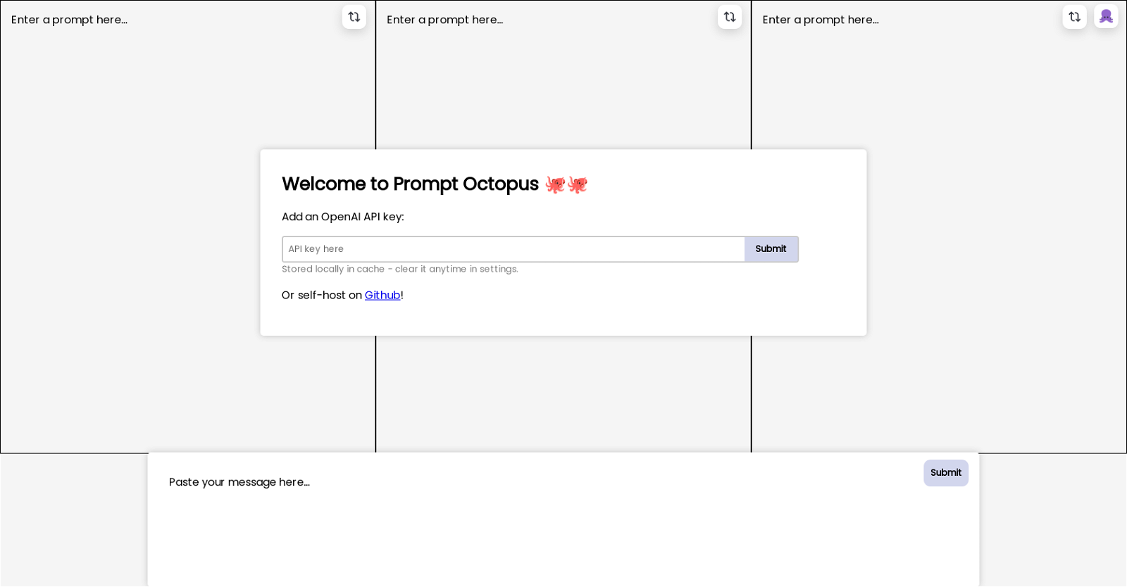 Prompt Octopus website