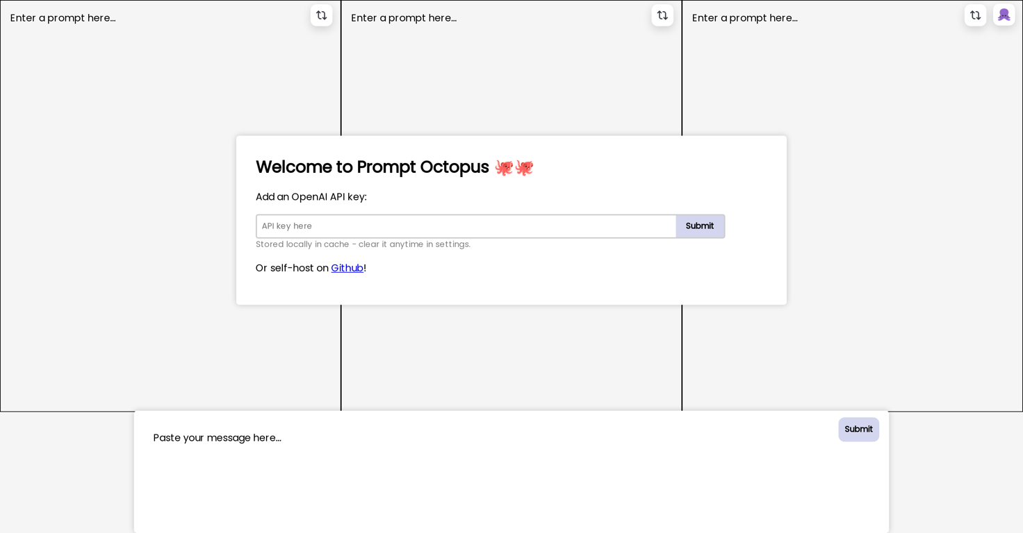 Prompt Octopus website