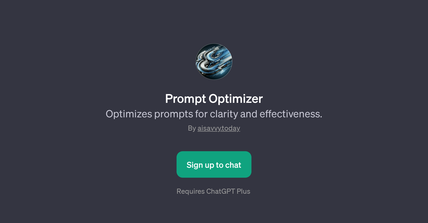 Prompt Optimizer website