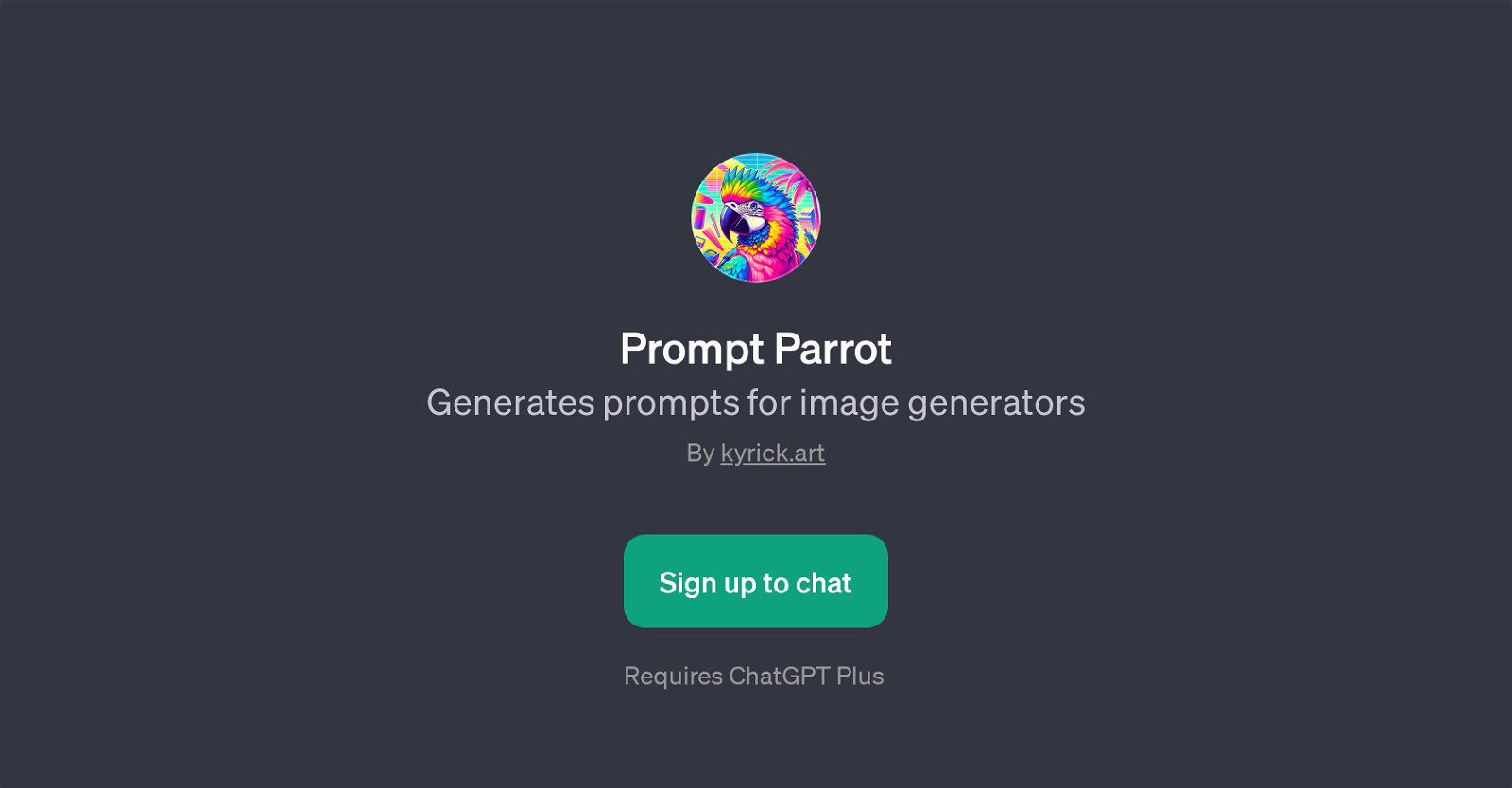 Prompt Parrot website