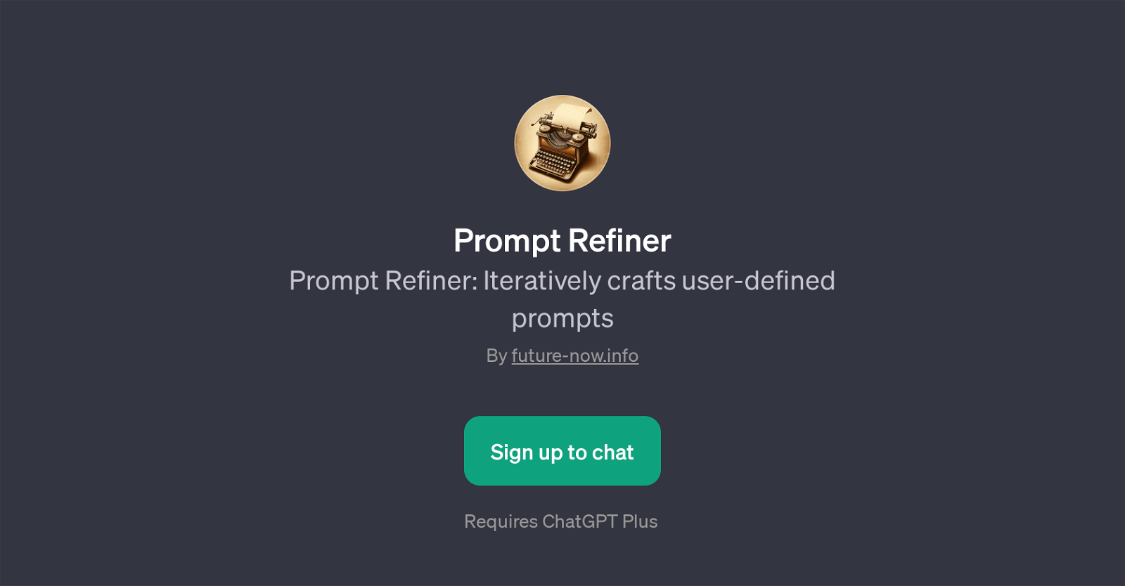 Prompt Refiner website