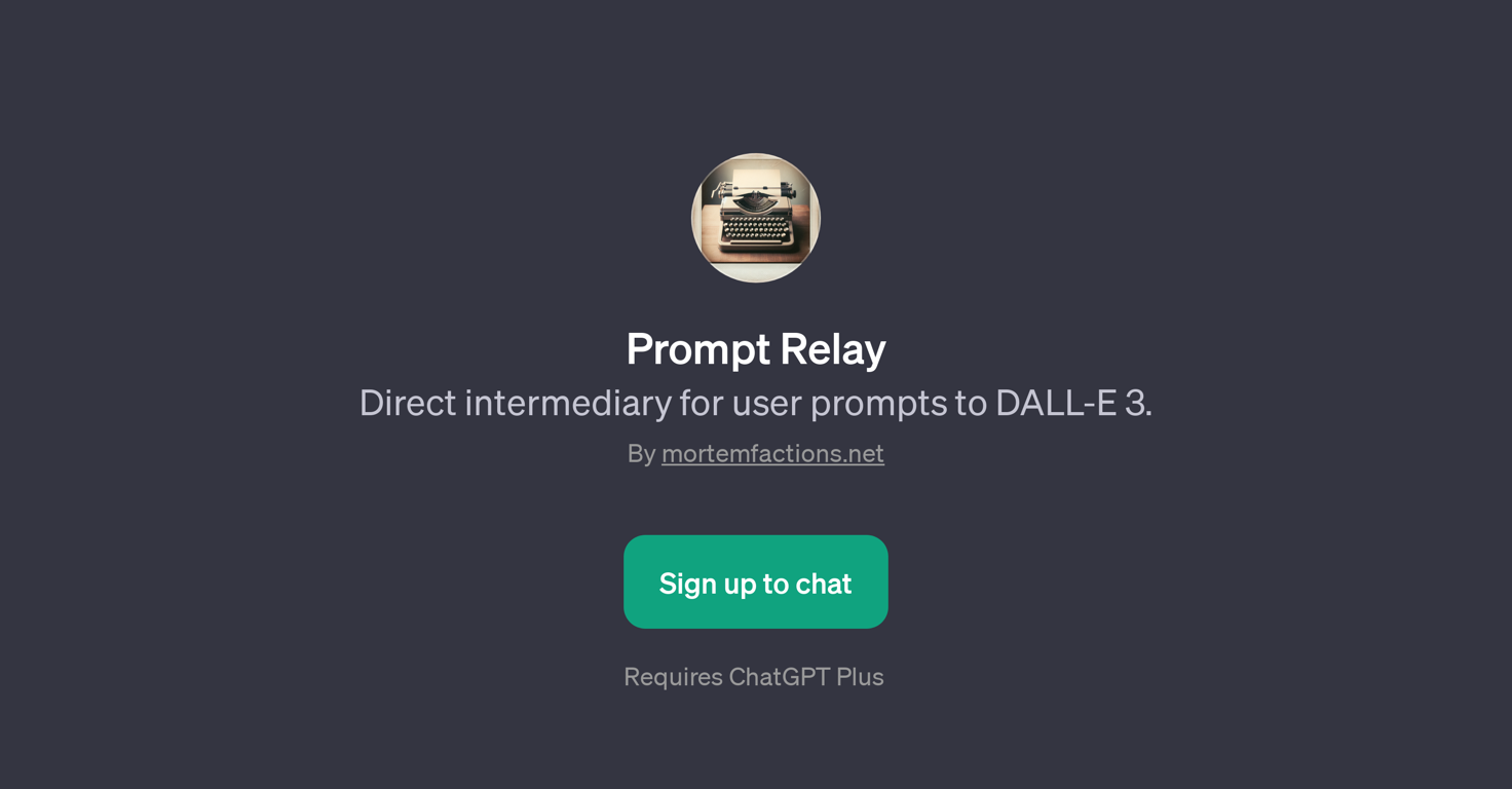 Prompt Relay website