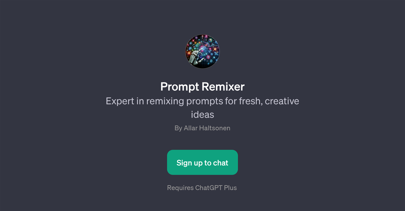 Prompt Remixer website