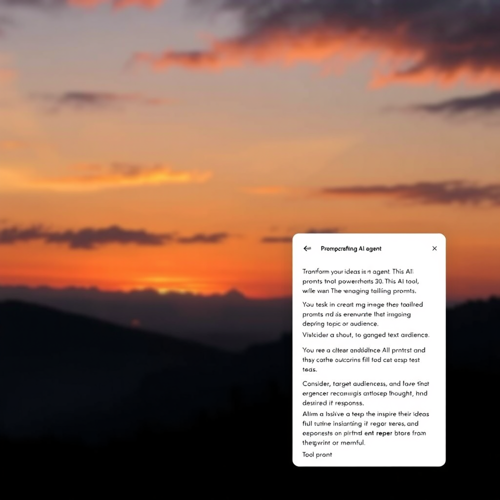 Promptcrafting AI agent website