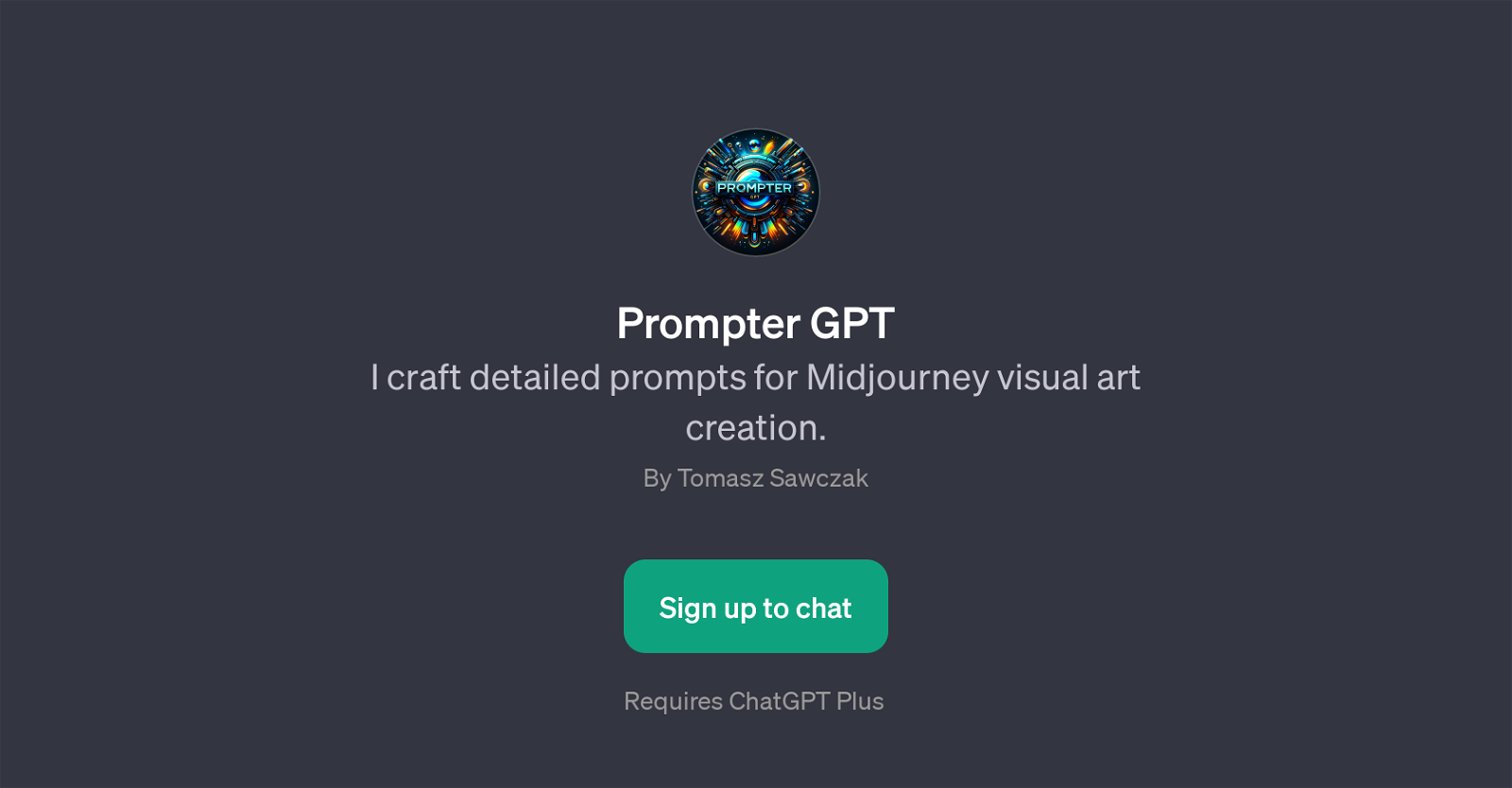 Prompter GPT website