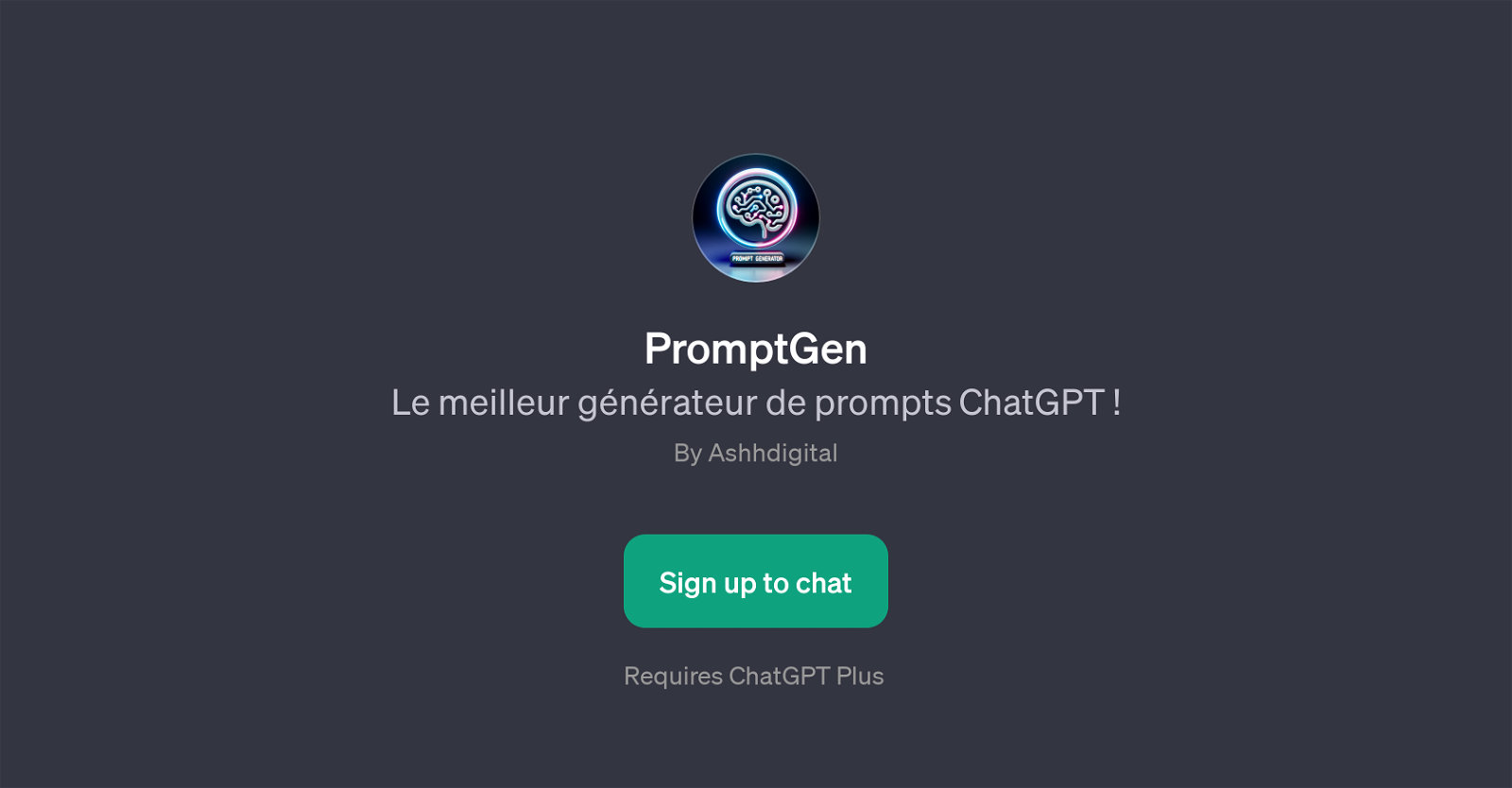PromptGen website