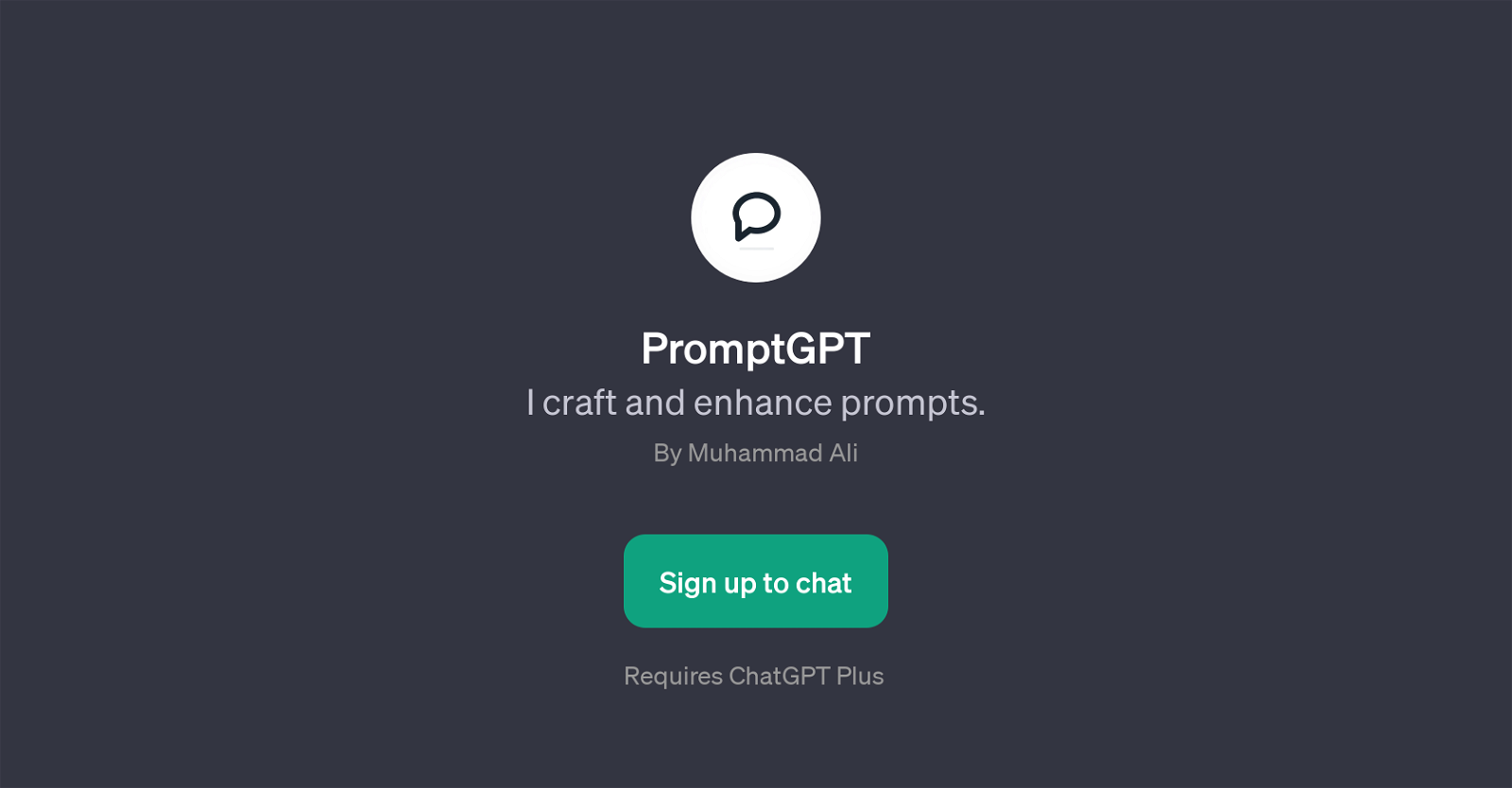 PromptGPT website
