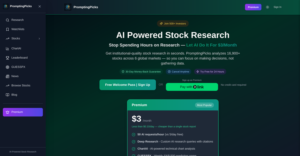 PromptingPicks website