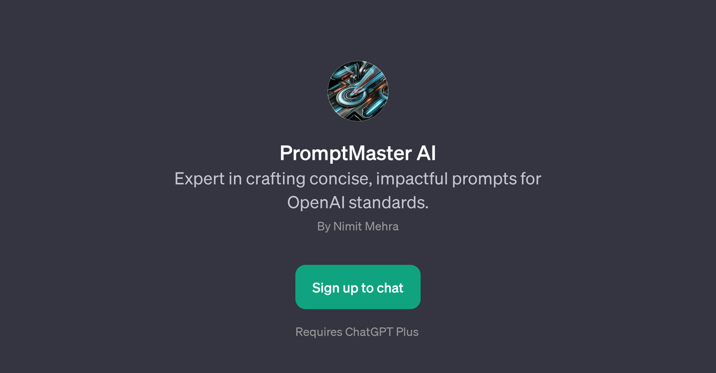 PromptMaster AI website