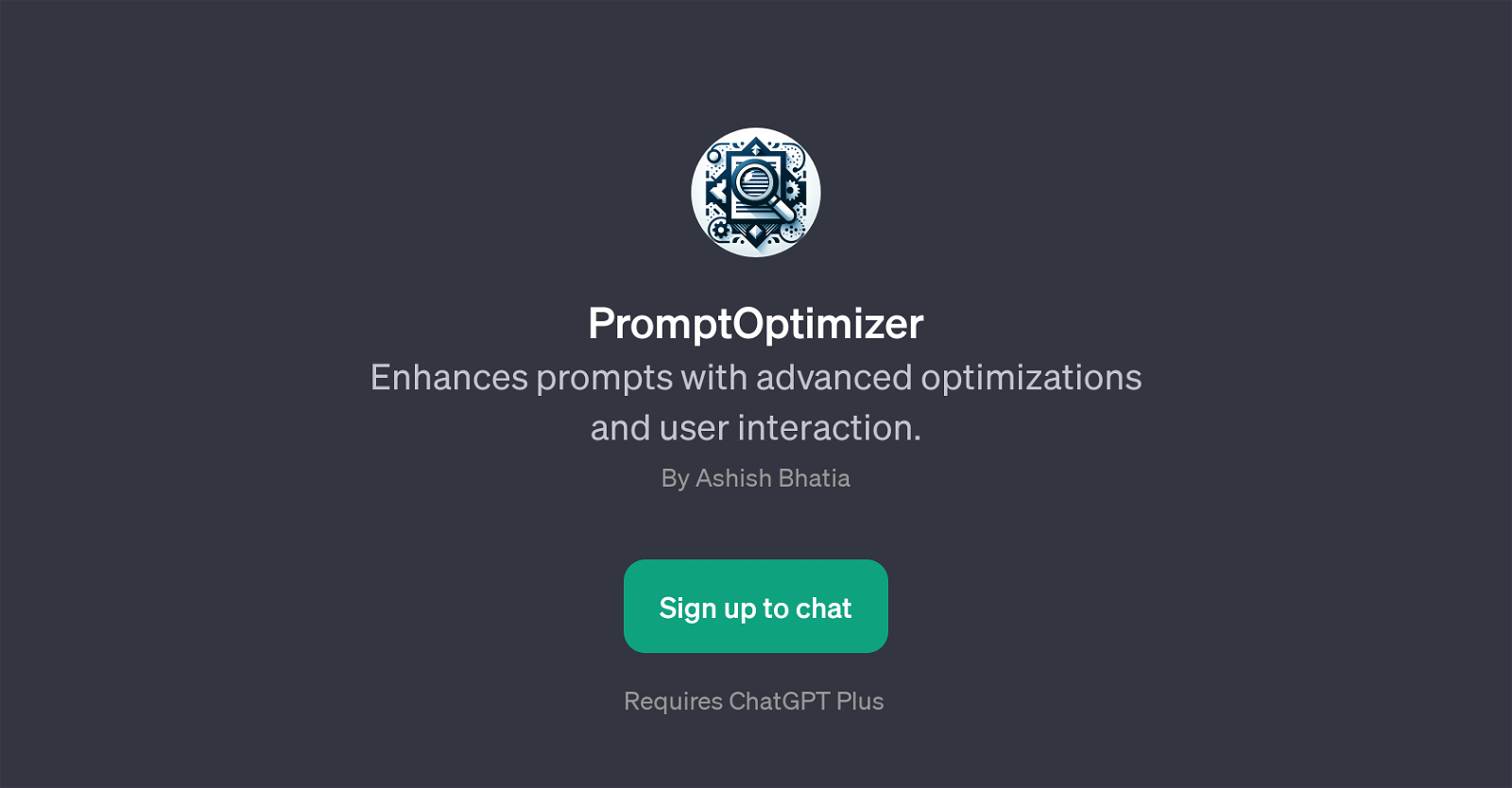 PromptOptimizer website