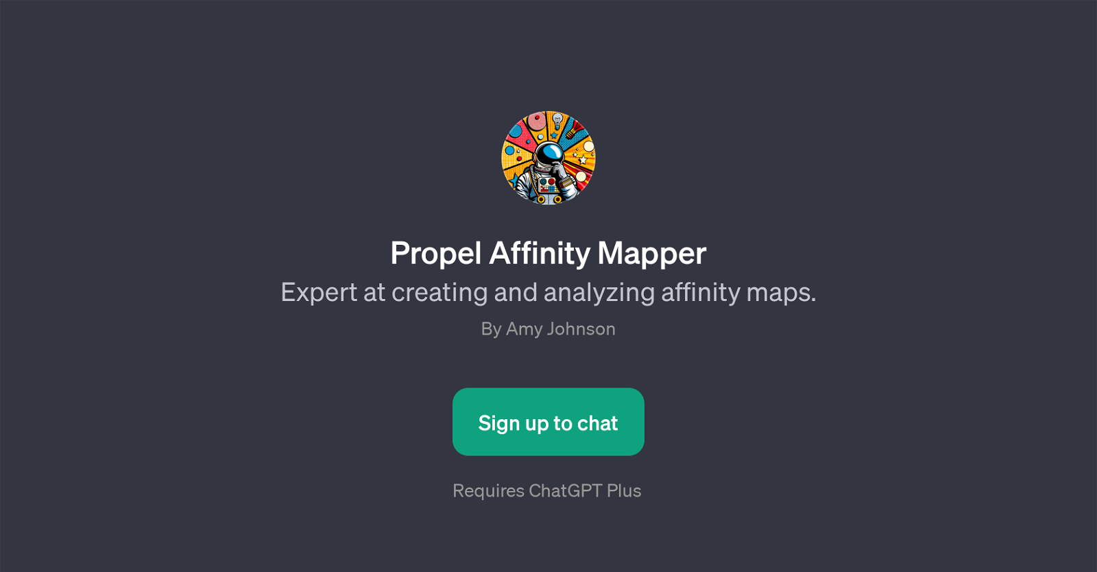Propel Affinity Mapper website