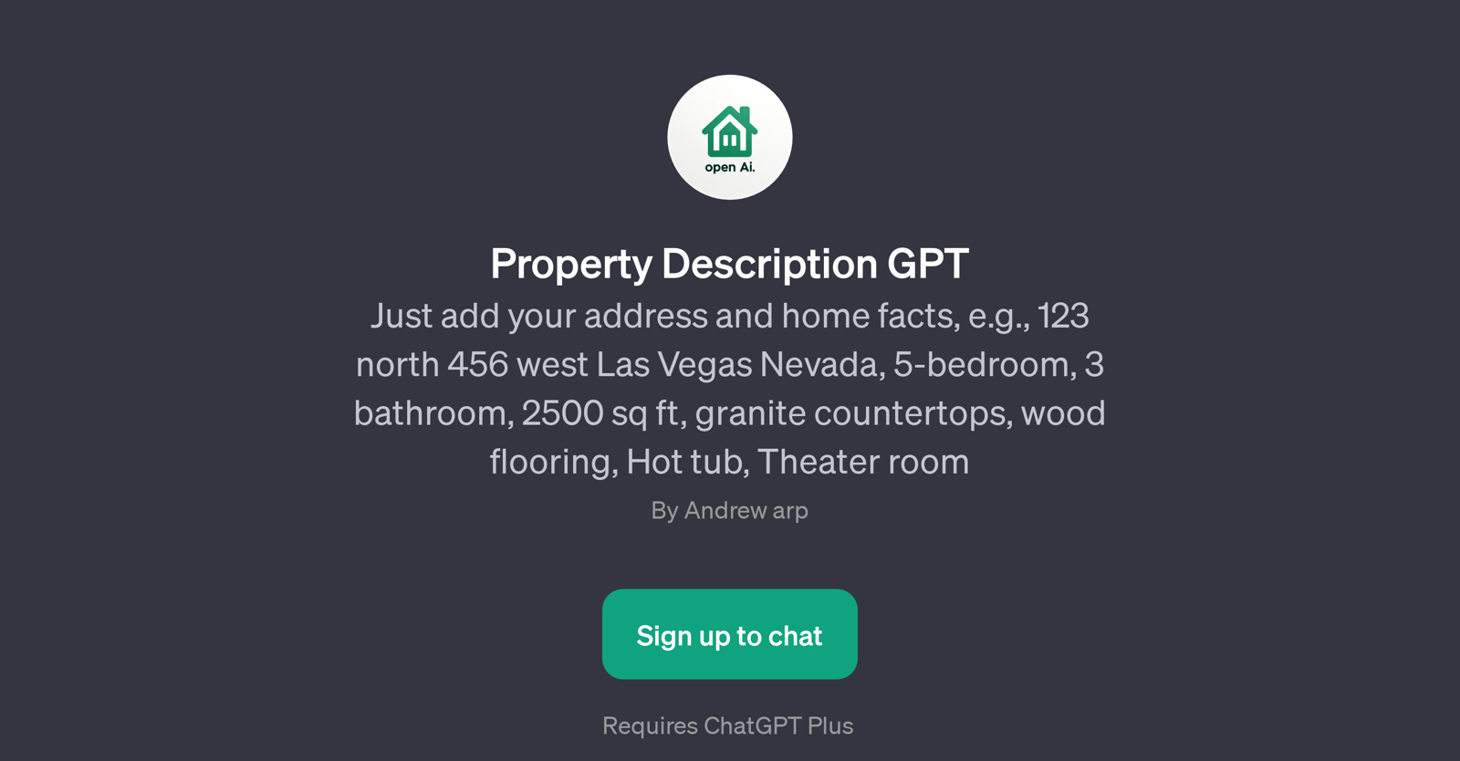 Property Description GPT website