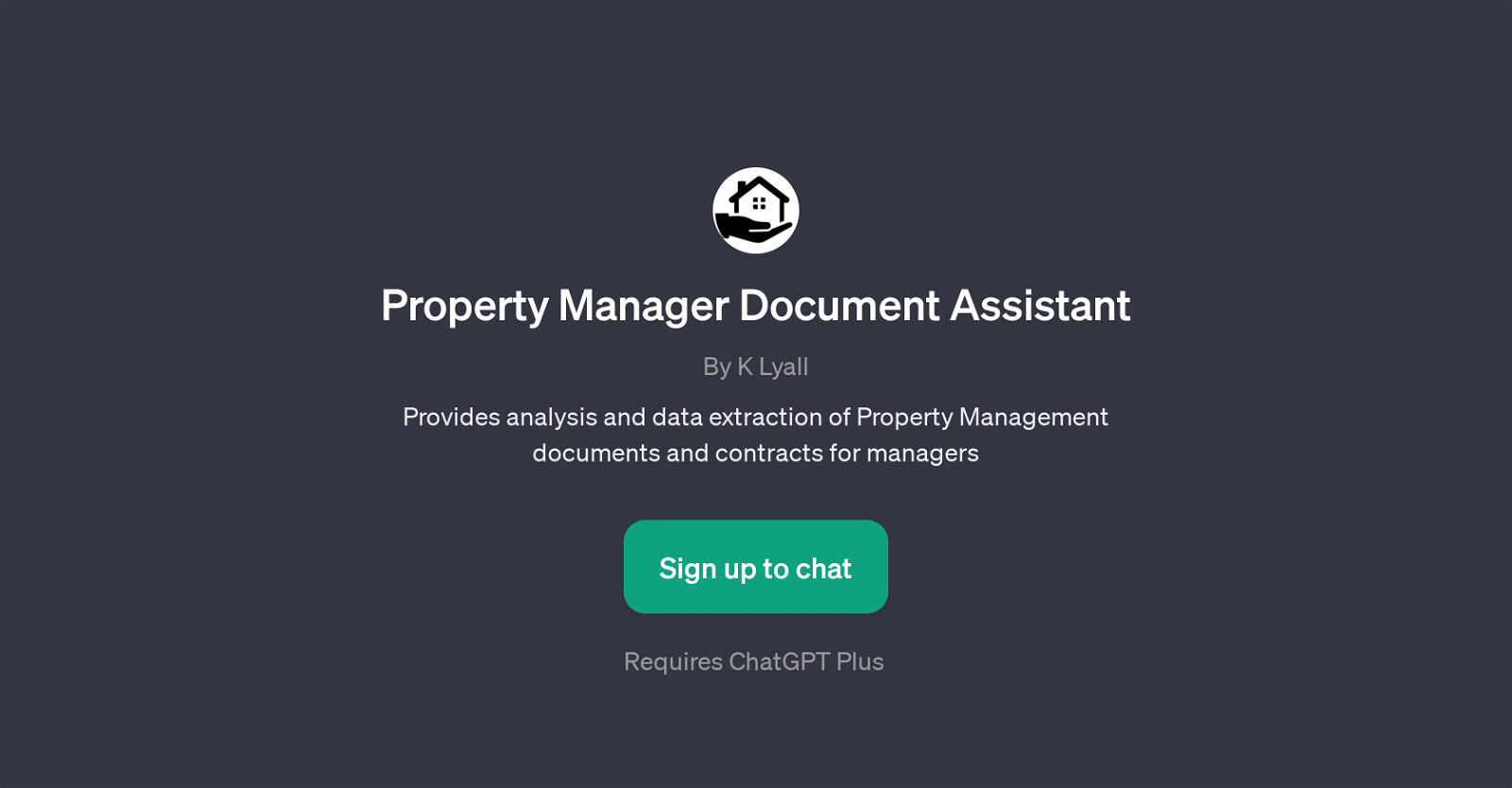 Property Manager Document Assistant website