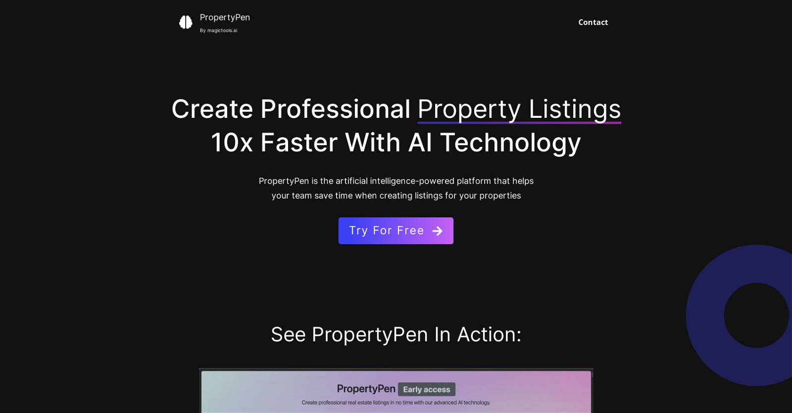 PropertyPen website
