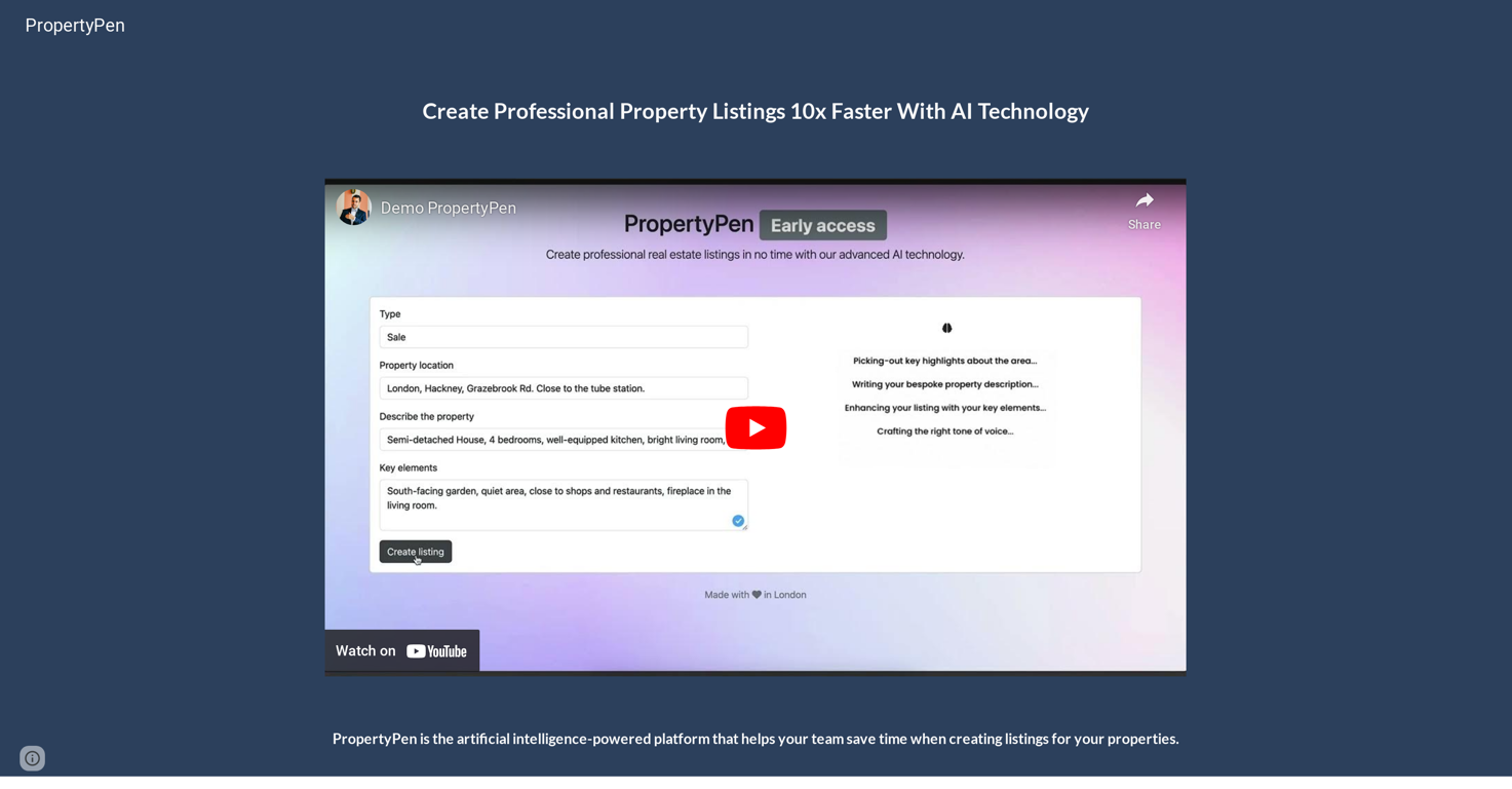 PropertyPen website