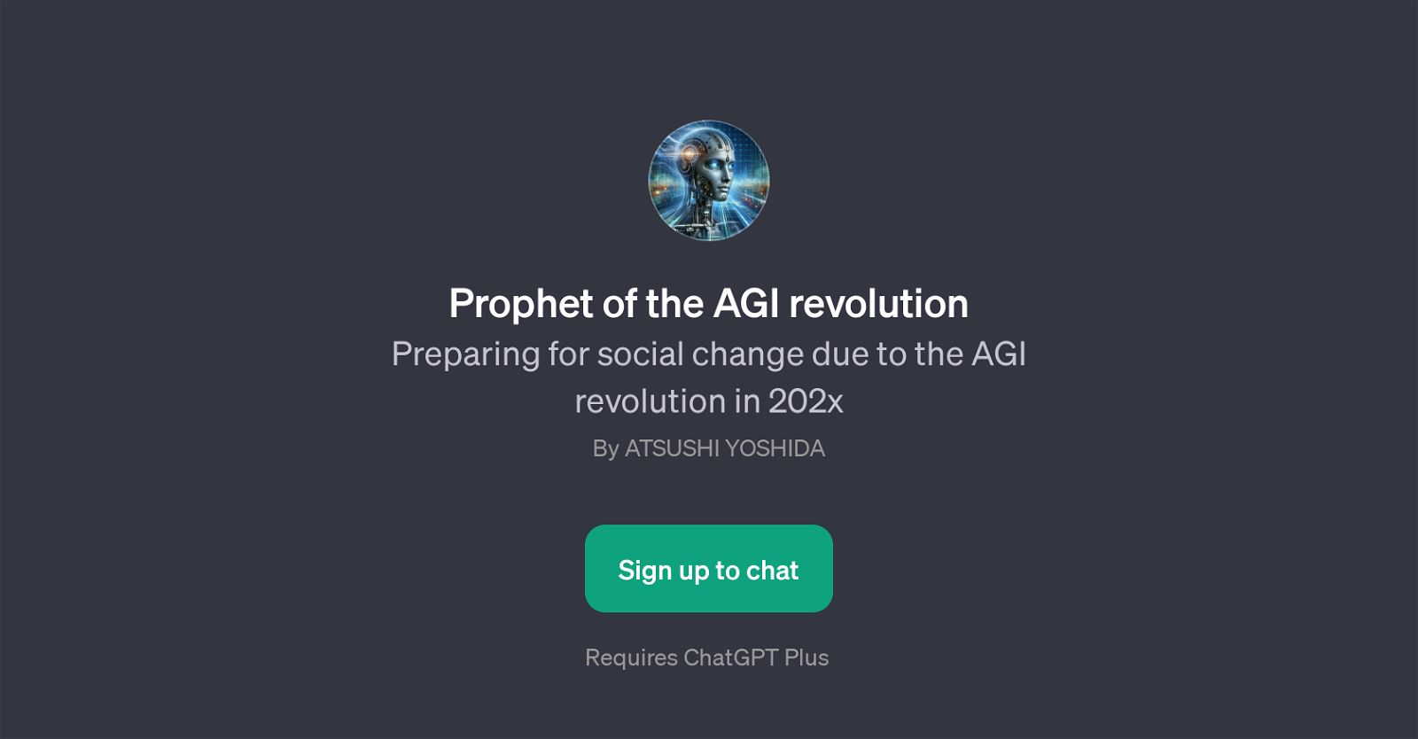Prophet of the AGI revolution website
