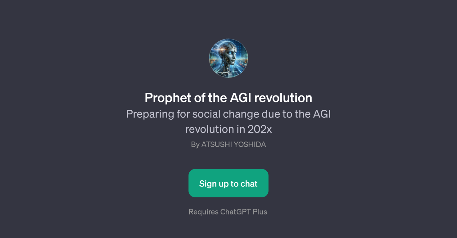 Prophet of the AGI revolution website