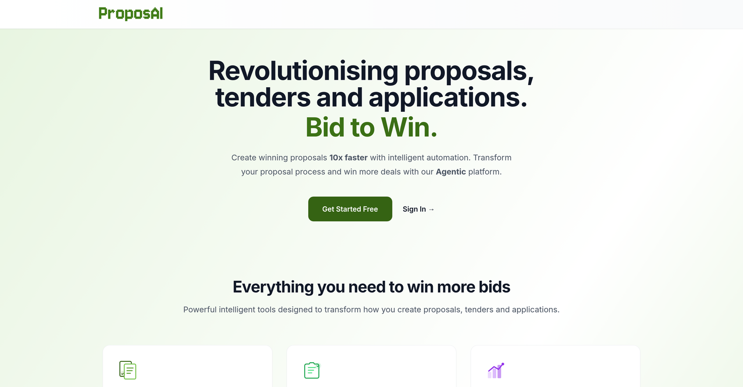 ProposAI website