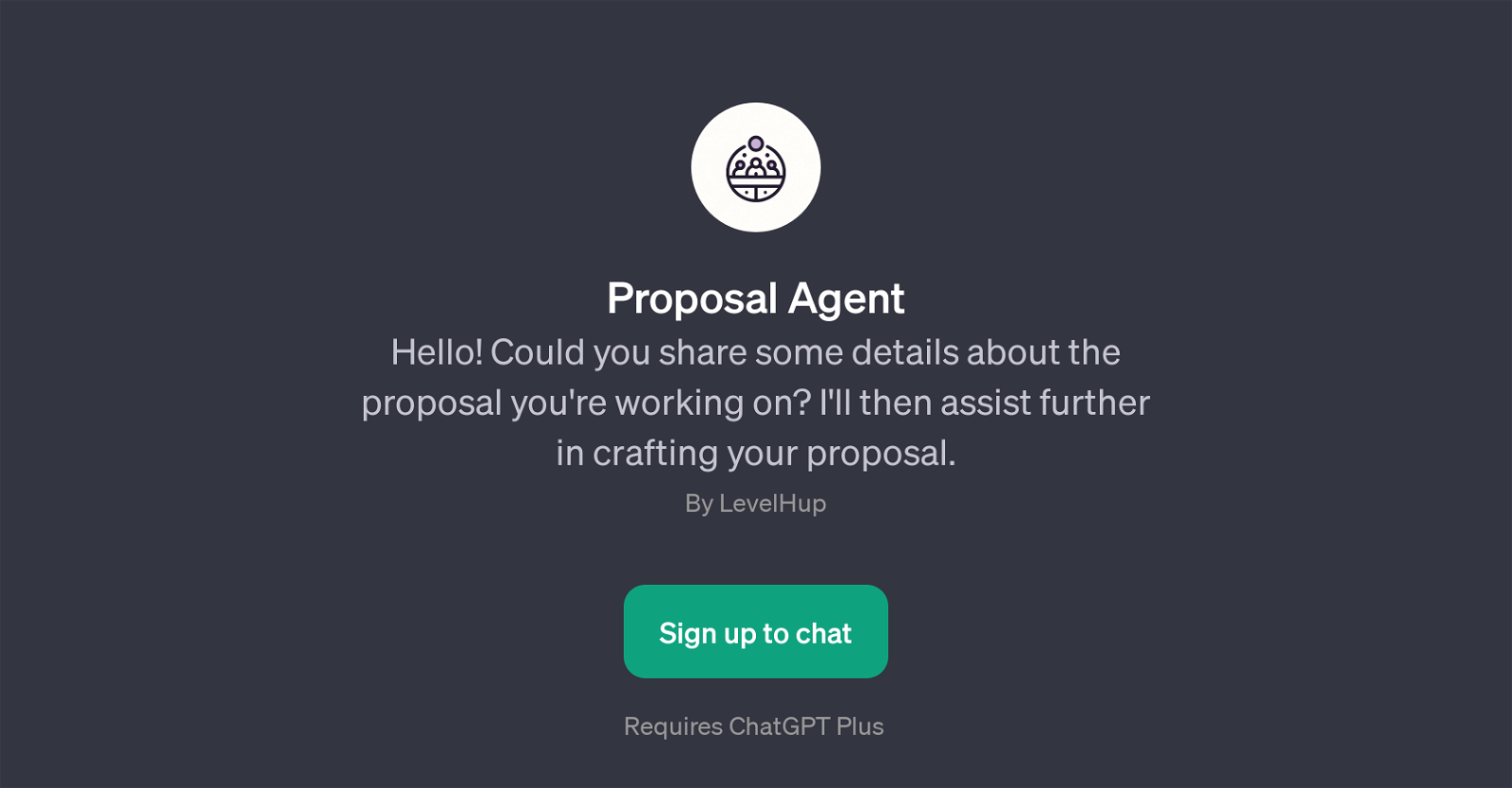 Proposal Agent website